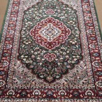 Green Persian Hand Knotted Wool Carpet - 4FT X 6FT | 120CM X 180CM