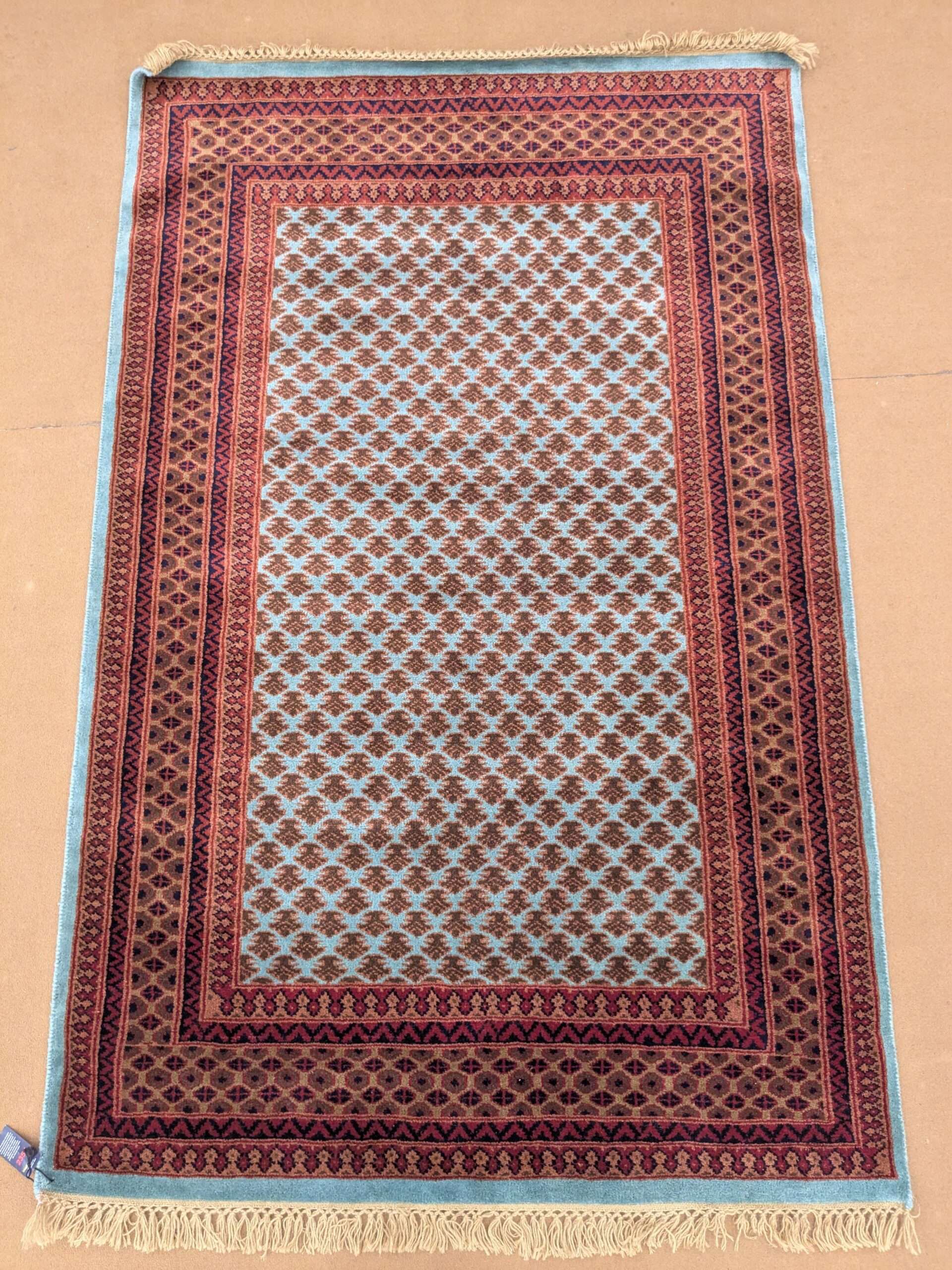 Baby Foot Print Hand Knotted Wool Carpet - 4FT X 6FT | 120CM X 180CM