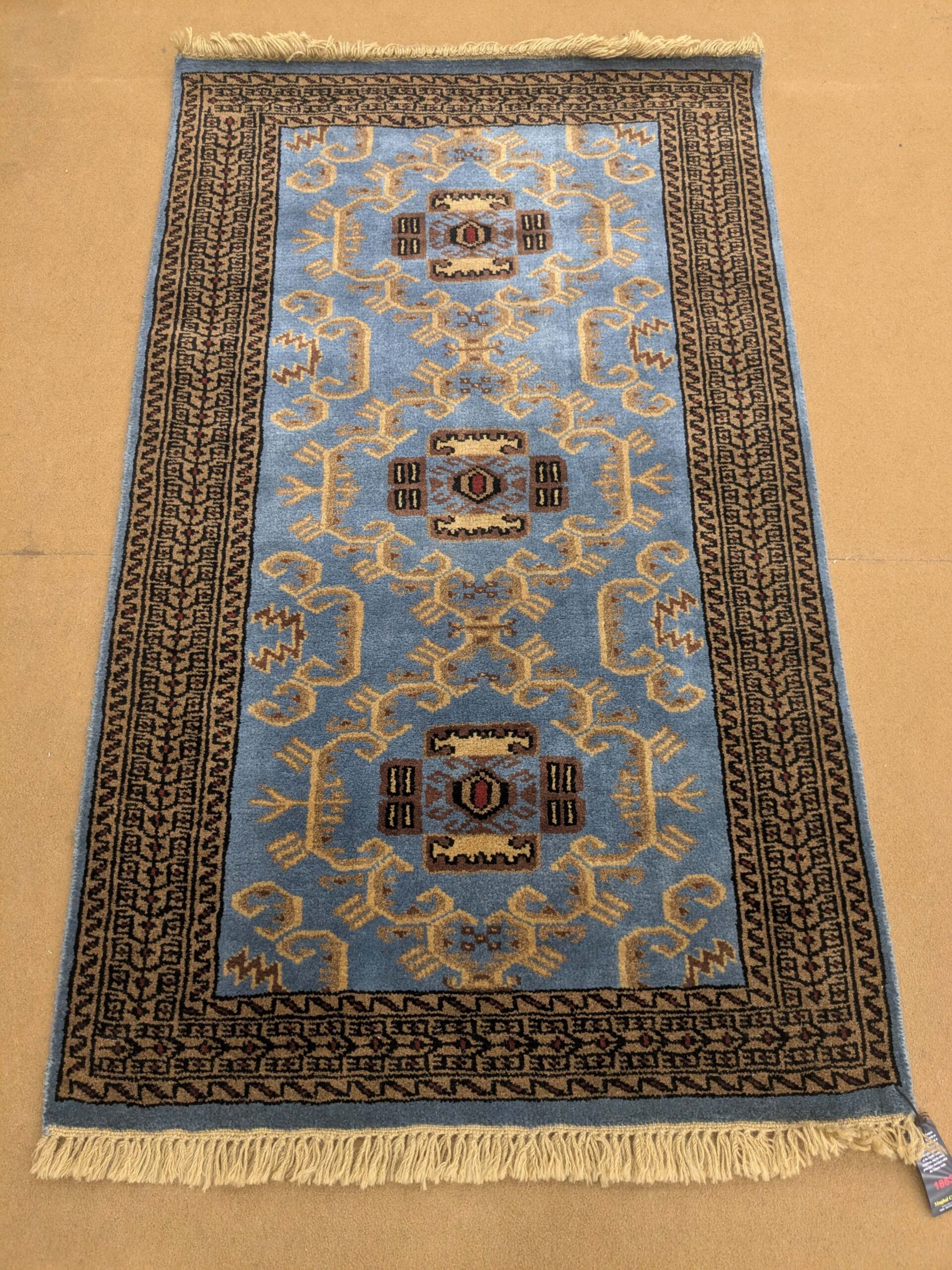 Tribal Hand Knotted Wool Carpet - 2.5FT X 4FT | 76CM X 122CM