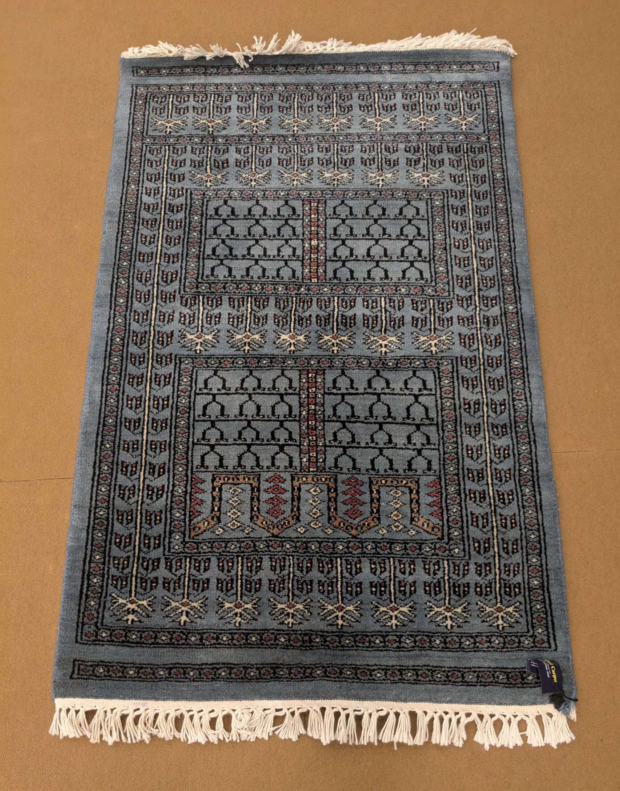 Family Design Hand Knotted Wool Carpet - 2.5FT X 4FT | 76CM X 122CM