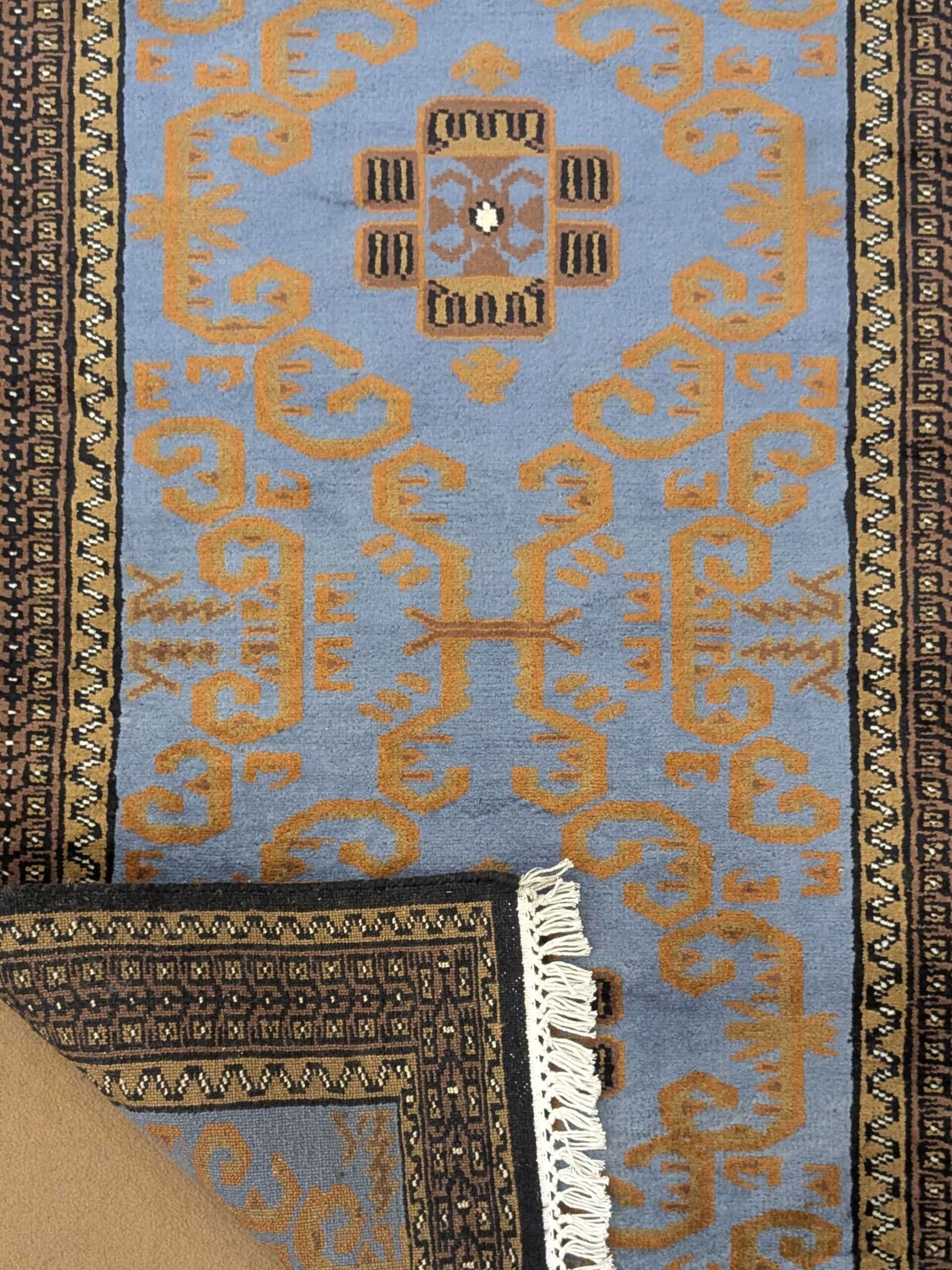 Tribal Hand Knotted Wool Carpet - 2.5FT X 4FT | 76CM X 122CM - Image 2