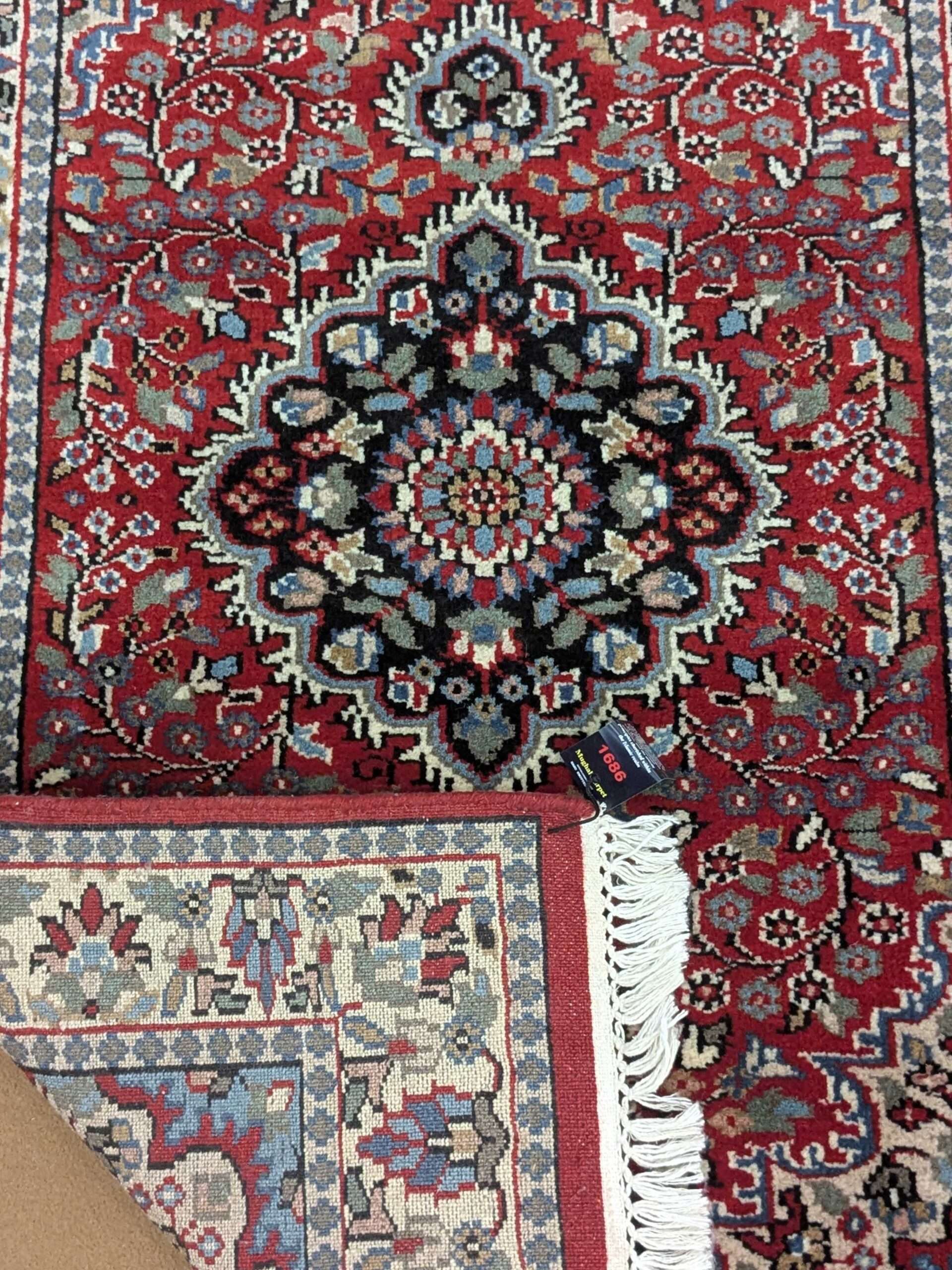 Red Persian Hand Knotted Wool Carpet - 2.5FT X 4FT | 76CM X 122CM - Image 2