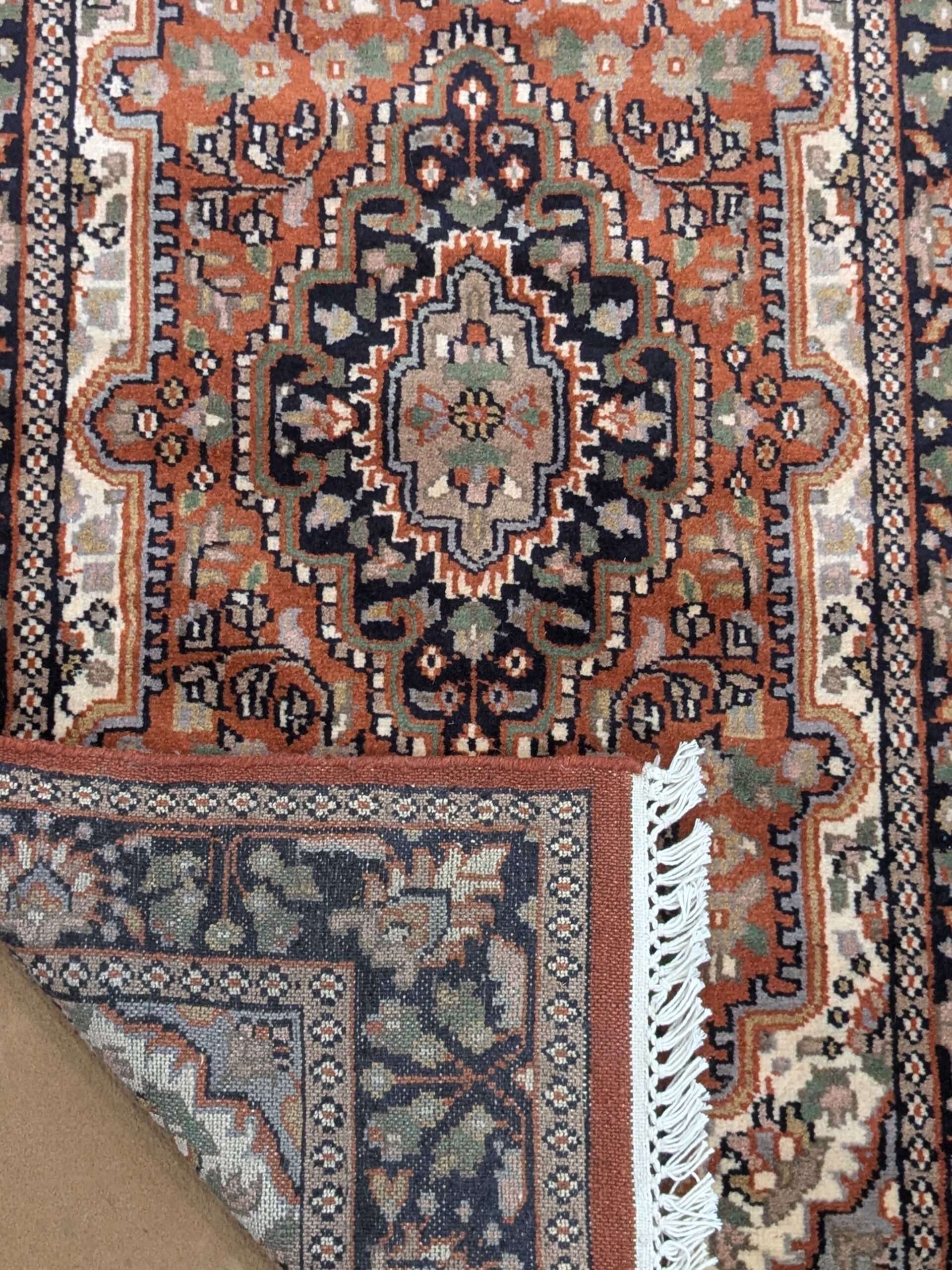 Red Persian Hand Knotted Wool Carpet - 2.5FT X 4FT | 76CM X 122CM - Image 2