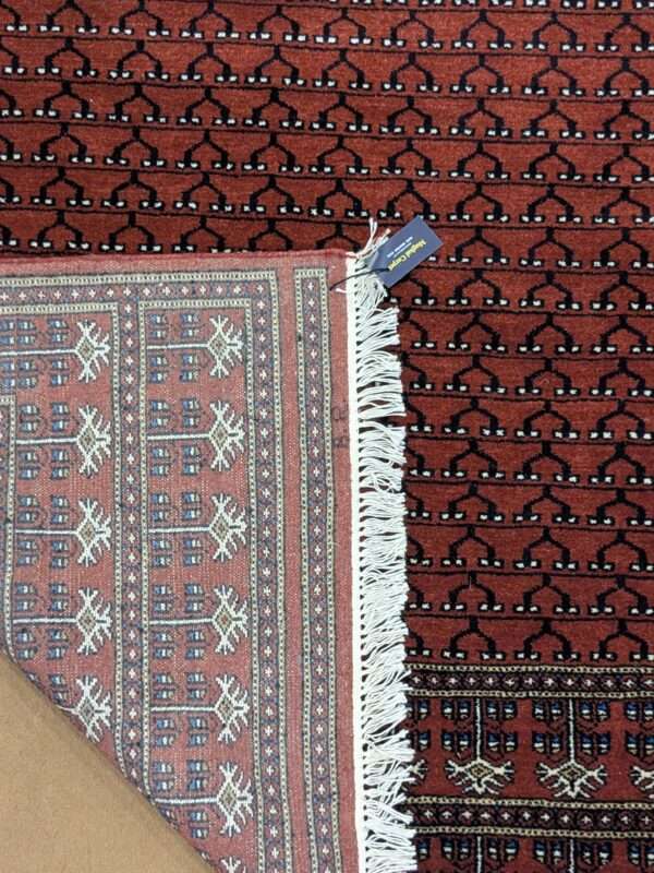 Red Family Design Hand Knotted Wool Carpet - 4FT X 6FT | 120CM X 180CM - Image 2