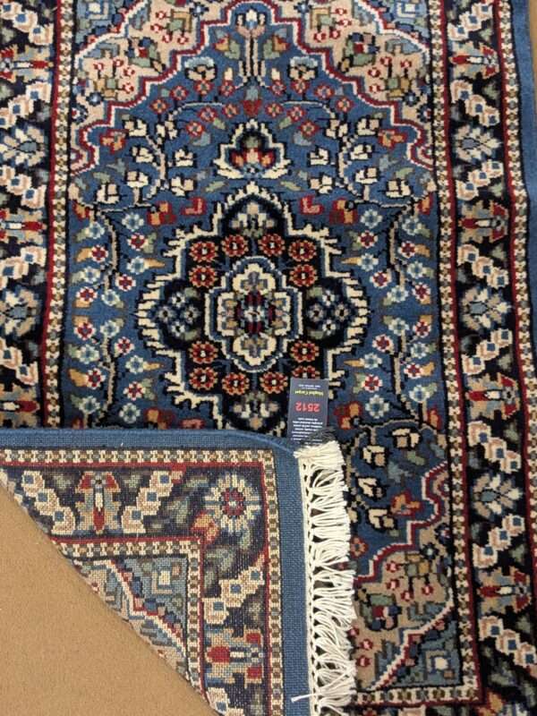 Blue Persian Hand Knotted Wool Carpet - 5FT X 7FT | 150CM X 210CM - Image 2