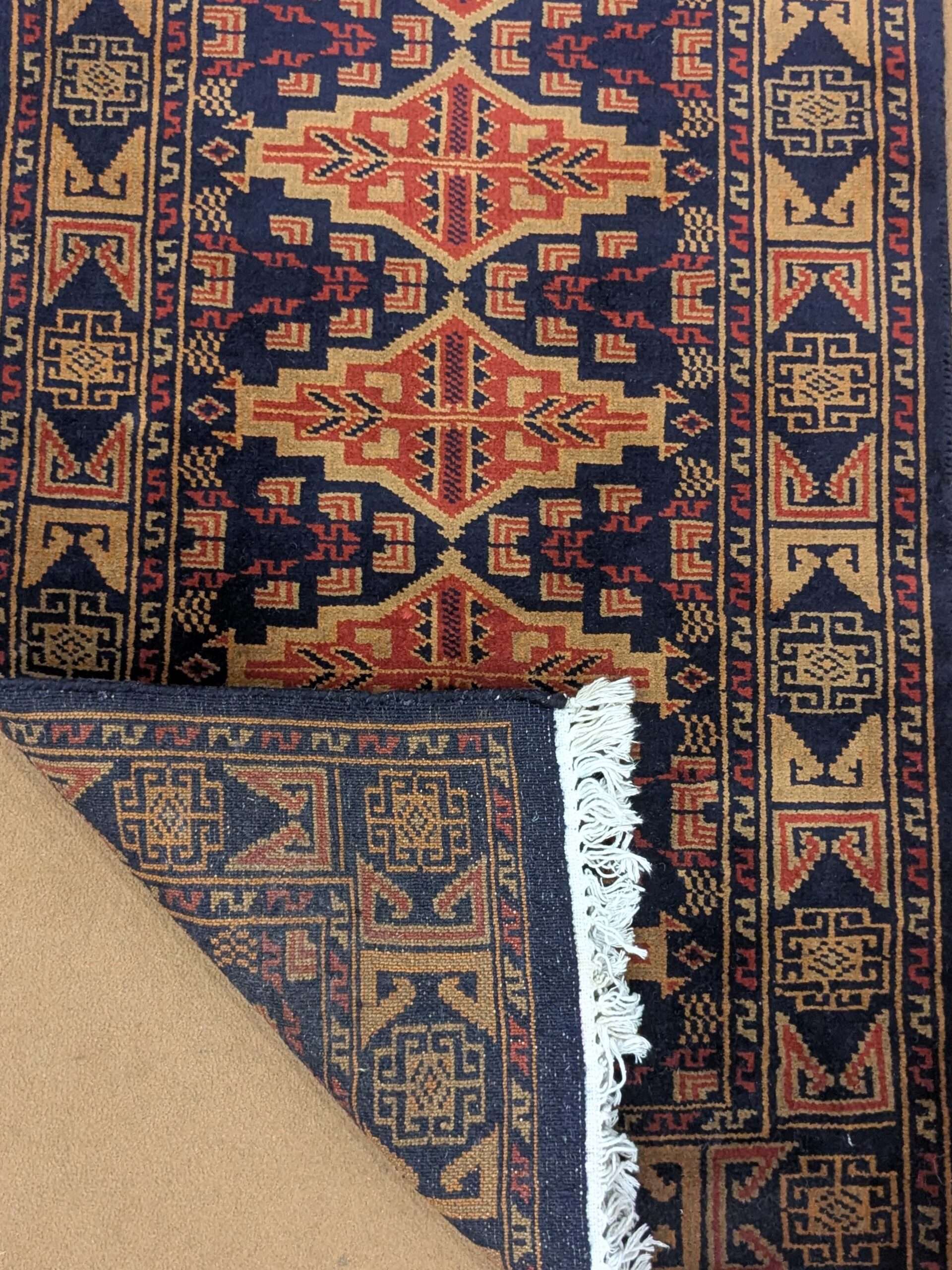 Tribal Hand Knotted Runner Wool Carpet - 2FT X 6FT | 60CM X 180CM - Image 3