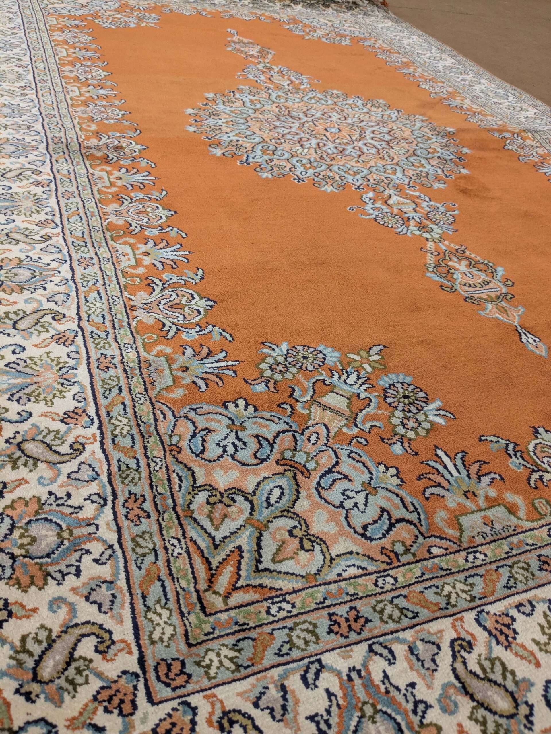 Kirman Design Silk On Cotton Knotted Carpet - 3FT X 5FT | 90CM X 150CM - Image 2