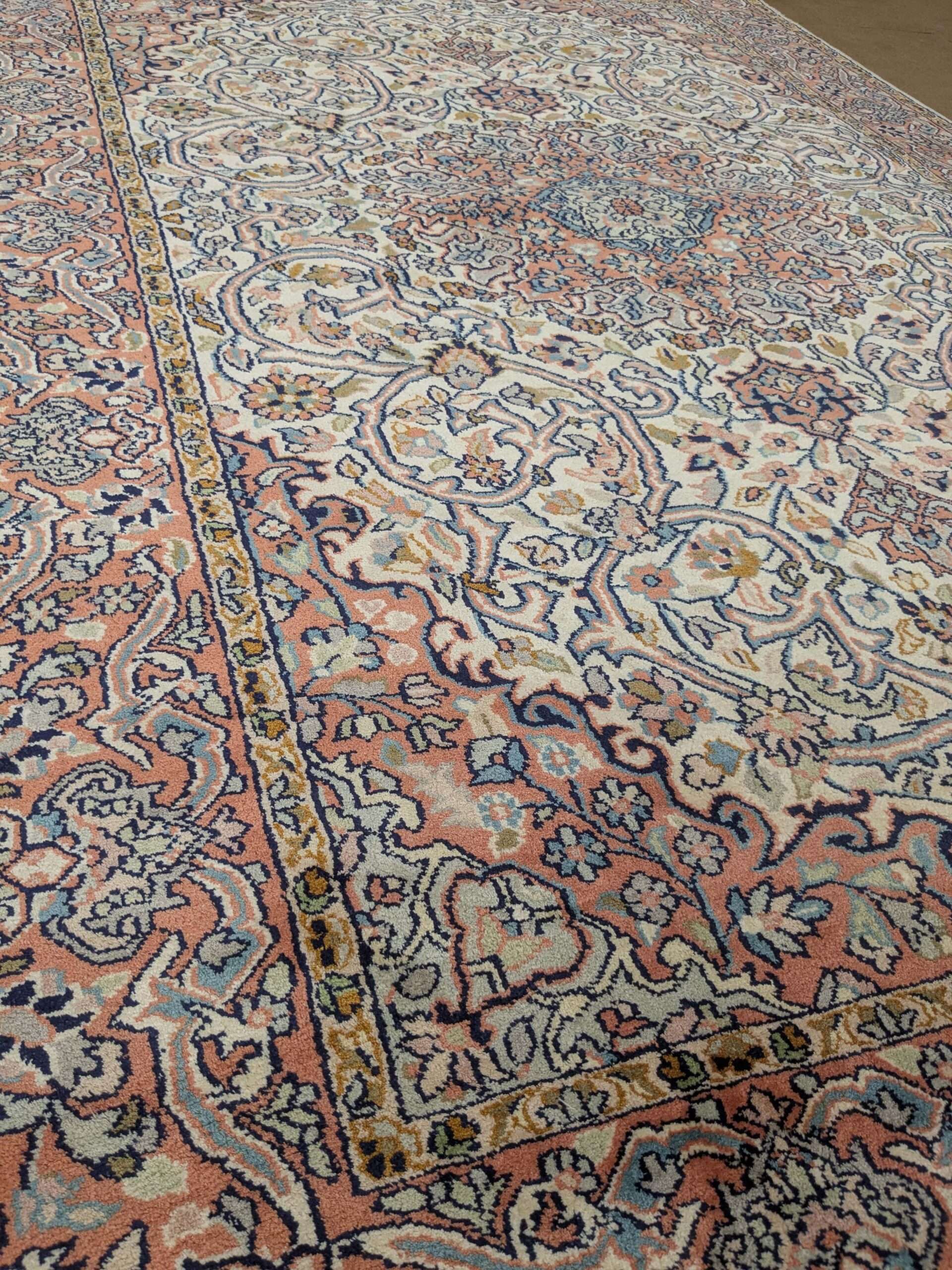 Beautiful Persian Silk On Cotton Knotted Carpet - 4FT X 6FT | 120CM X 180CM - Image 2