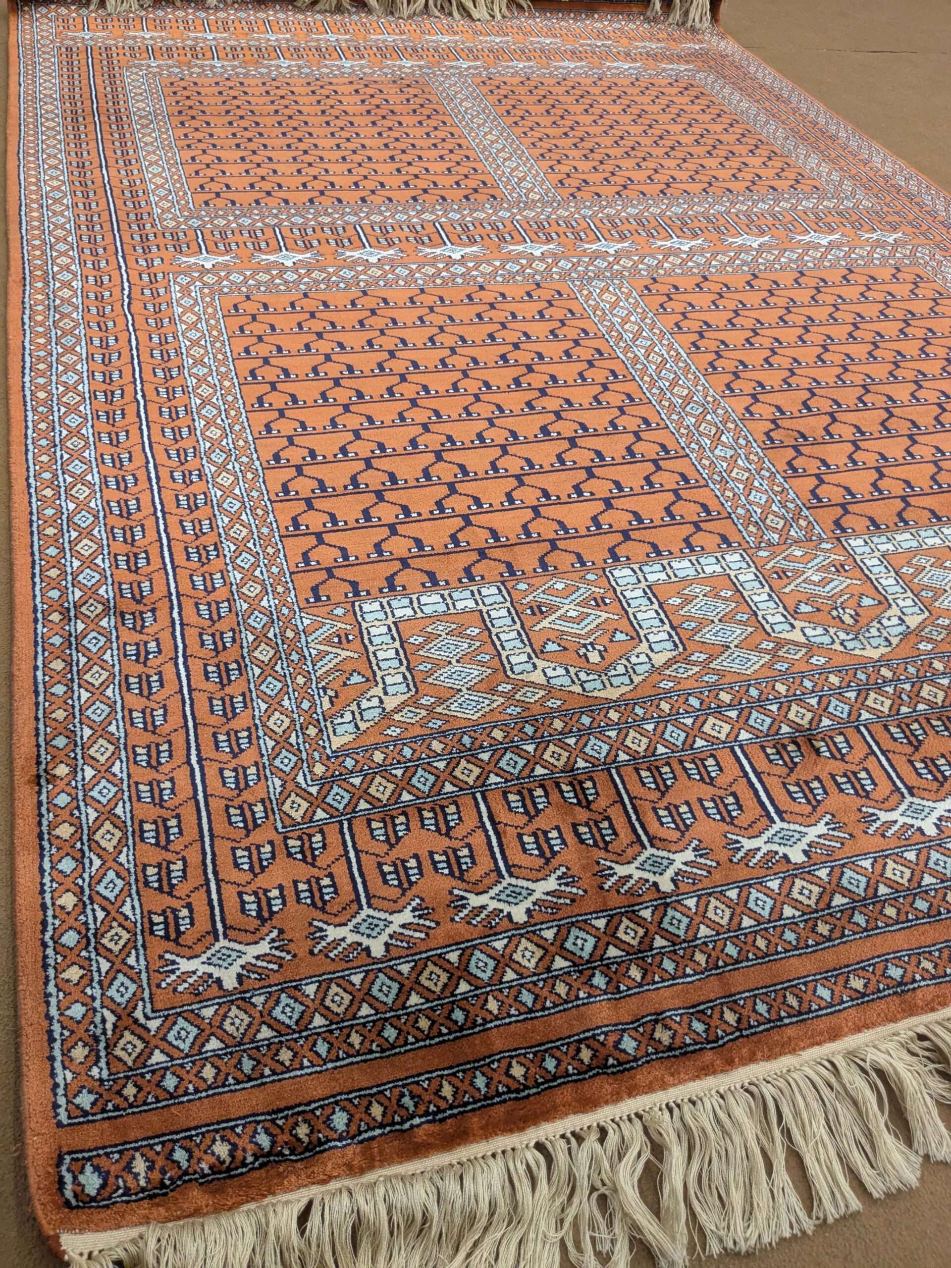 Family Design Silk On Cotton Knotted Carpet - 4FT X 6FT | 120CM X 180CM - Image 2