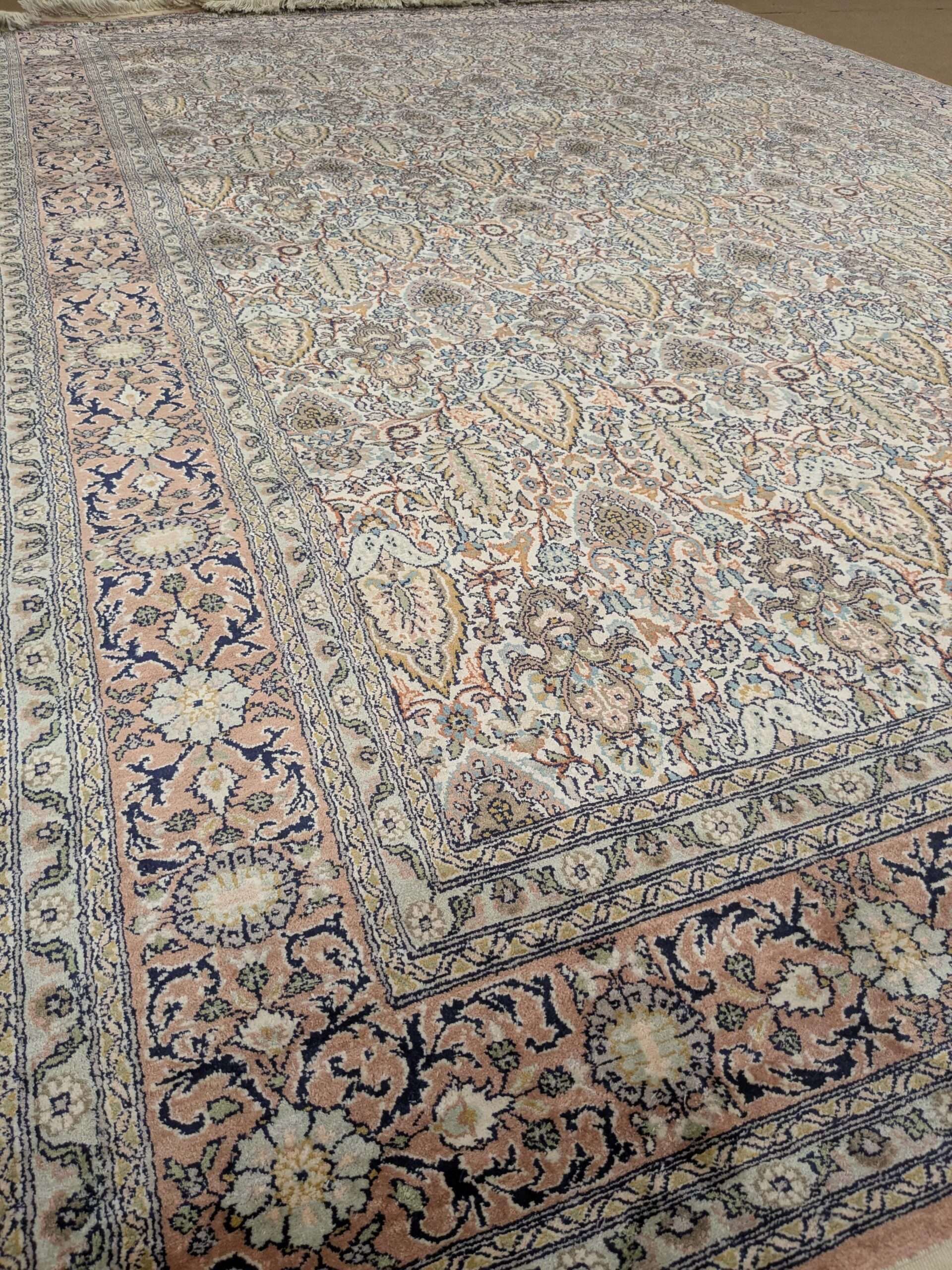 Unique Design Silk On Cotton Knotted Carpet - 6FT X 9FT | 180CM X 270CM - Image 2