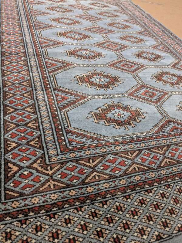 Grey Tribal Knotted Wool Carpet - 4FT X 6FT | 120CM X 180CM - Image 2