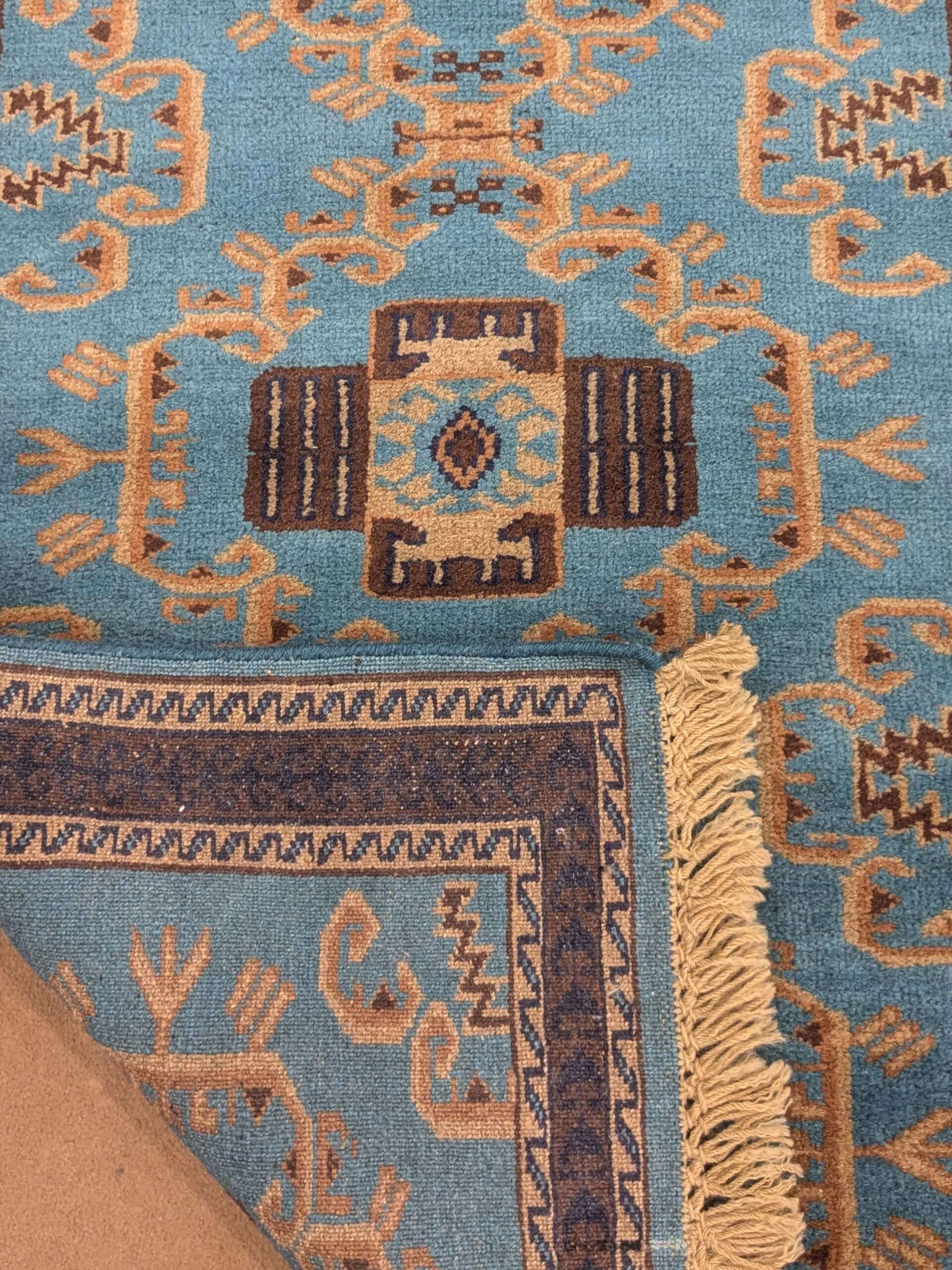 Unique Tribal Hand Knotted Wool Carpet - 2.5FT X 4FT | 76CM X 122CM - Image 2