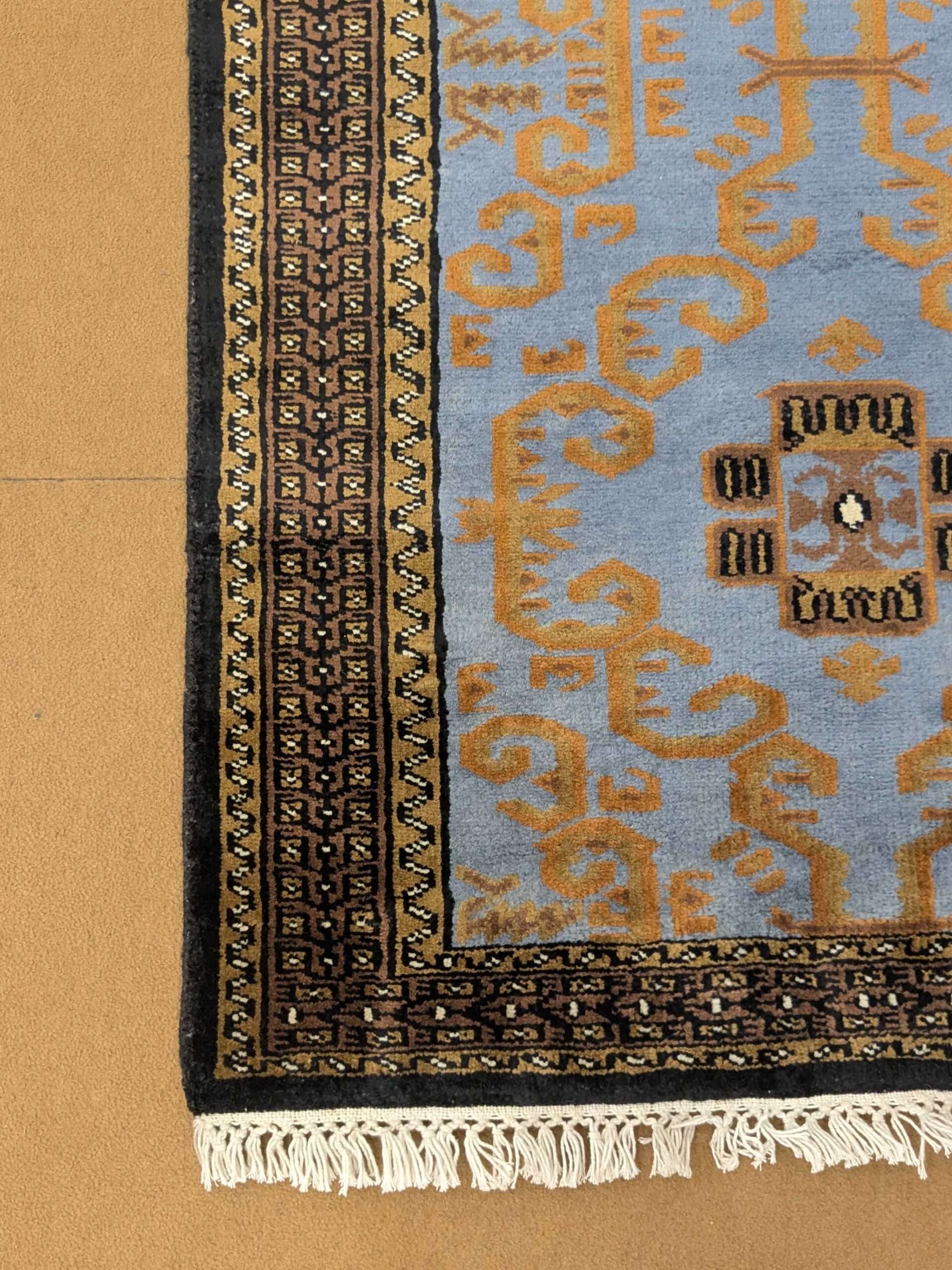 Tribal Hand Knotted Wool Carpet - 2.5FT X 4FT | 76CM X 122CM - Image 3