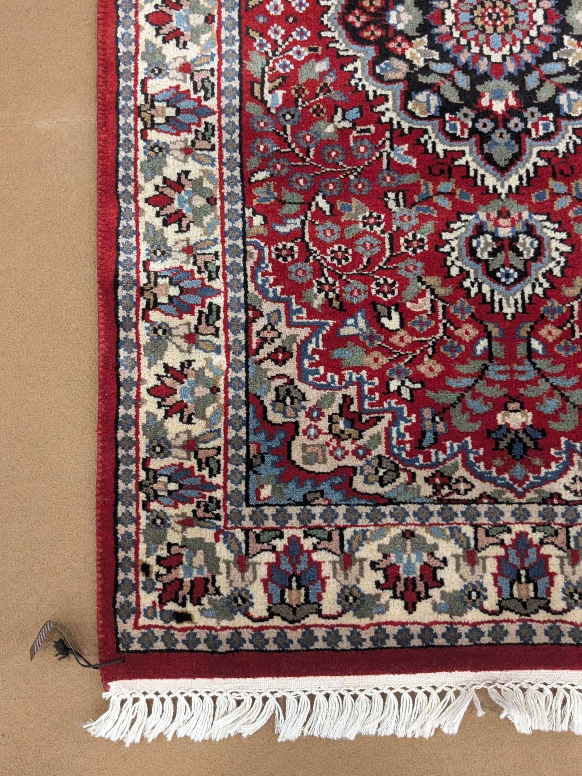 Red Persian Hand Knotted Wool Carpet - 2.5FT X 4FT | 76CM X 122CM - Image 3