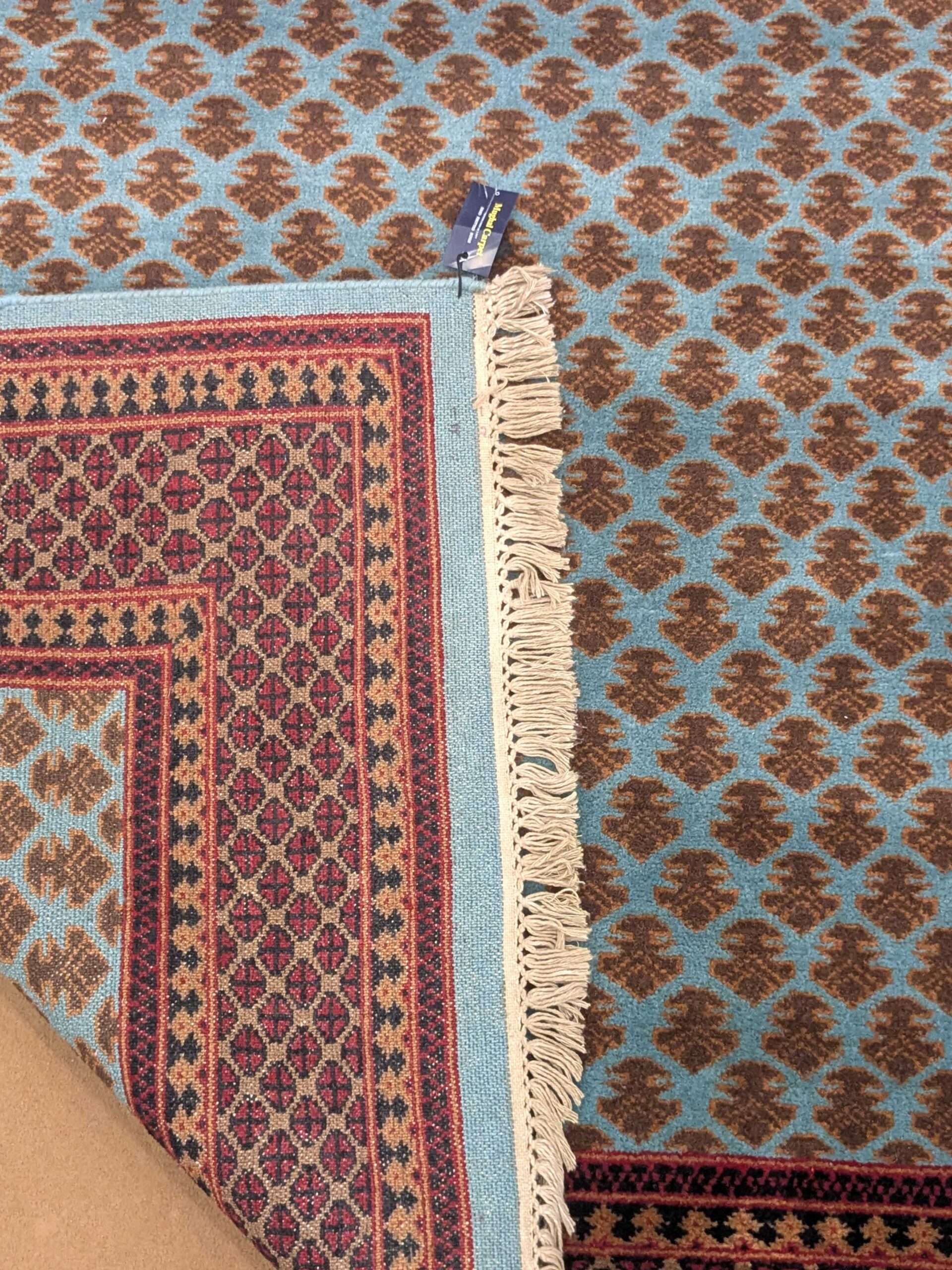 Baby Elephant Foot Print Design Hand Knotted Wool Carpet - 5FT X 7FT | 150CM X 210CM - Image 3