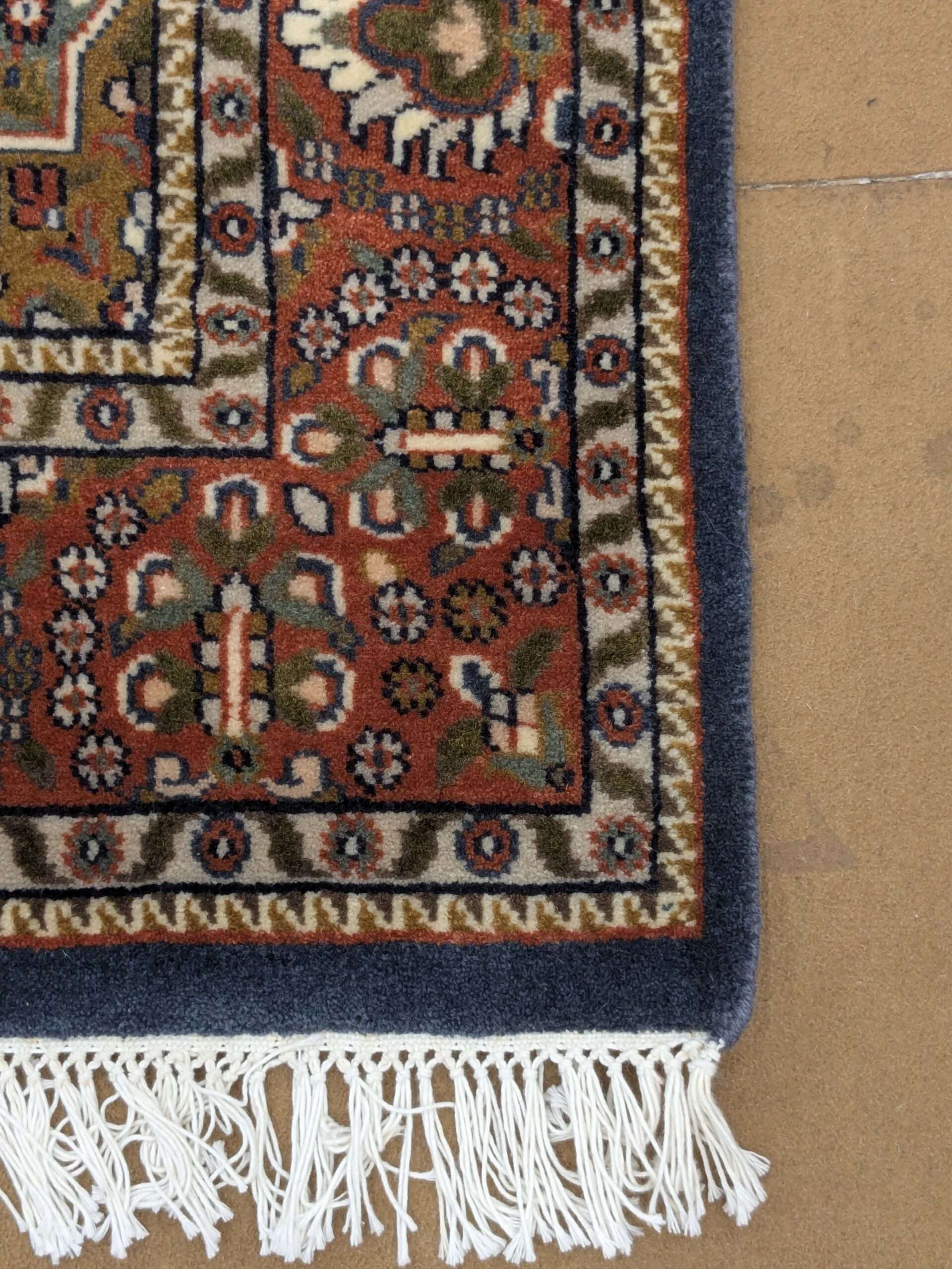 Blue Persian Hand Knotted Wool Carpet - 4FT X 6FT | 120CM X 180CM - Image 3