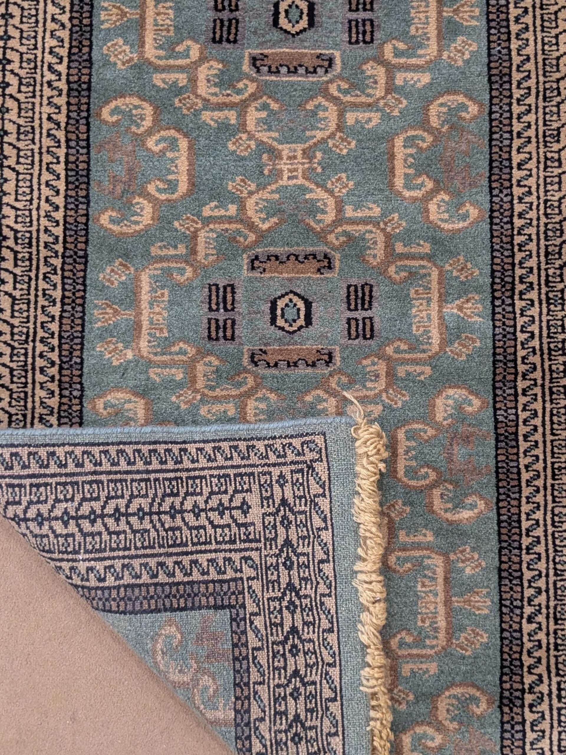 Unique Tribal Hand Knotted Runner Wool Carpet - 2.5FT X 8FT | 75CM X 240CM - Image 3