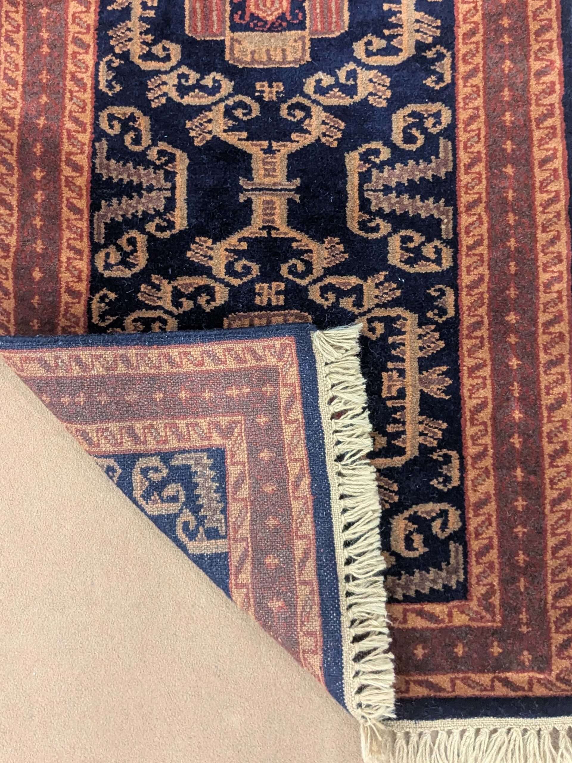 Tribal Hand Knotted Runner Wool Carpet - 2FT X 6FT | 60CM X 180CM - Image 4