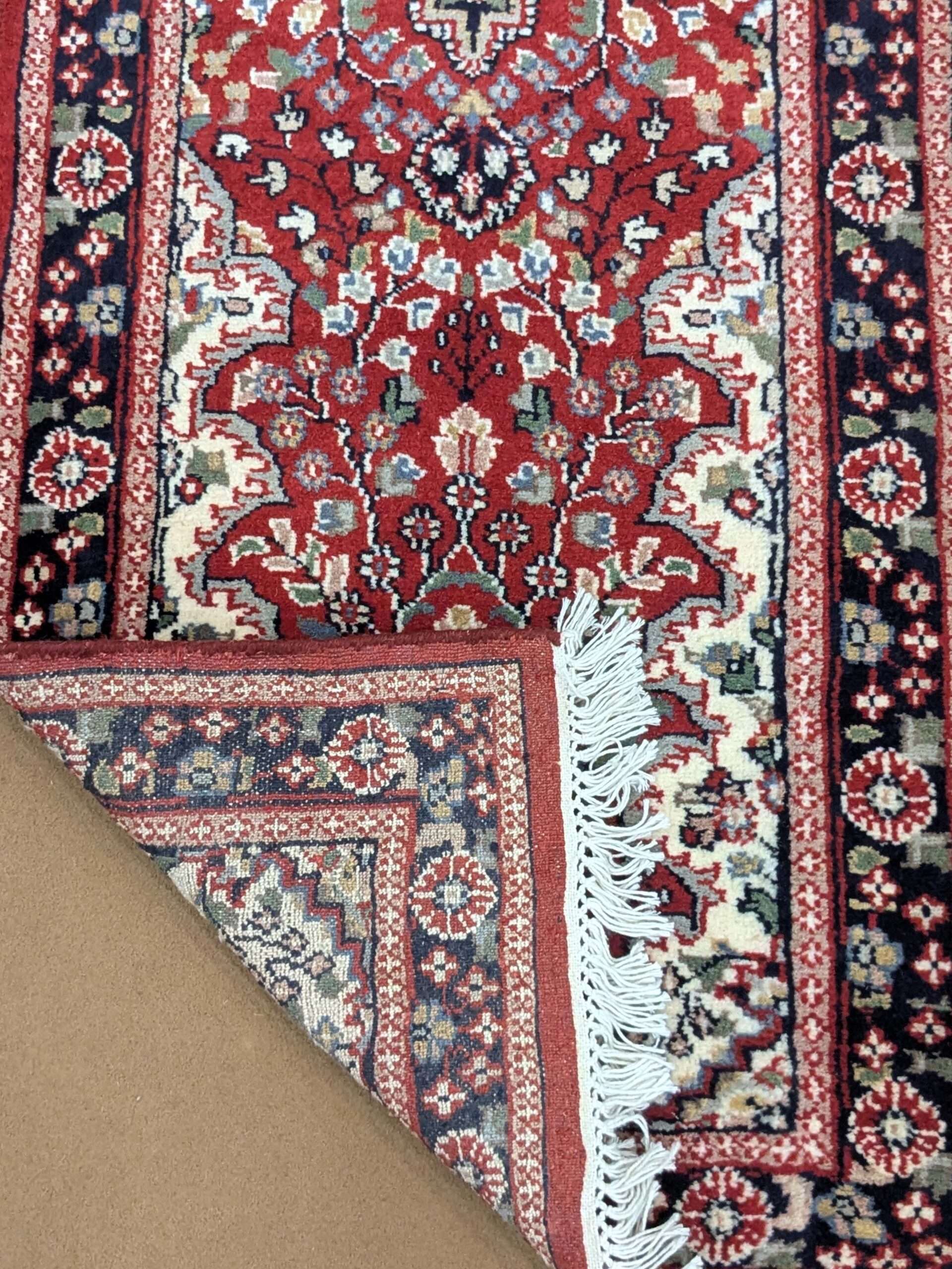 Red Persian Hand Knotted Runner Wool Carpet - 2FT X 6FT | 60CM X 180CM - Image 4