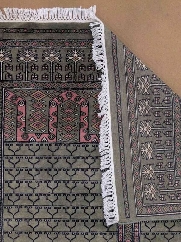 Green Family Design Hand Knotted Wool Carpet - 4FT X 6FT | 120CM X 180CM - Image 3
