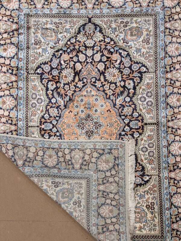 Kirman Silk On Cotton Knotted Carpet - 4FT X 6FT | 120CM X 180CM - Image 3