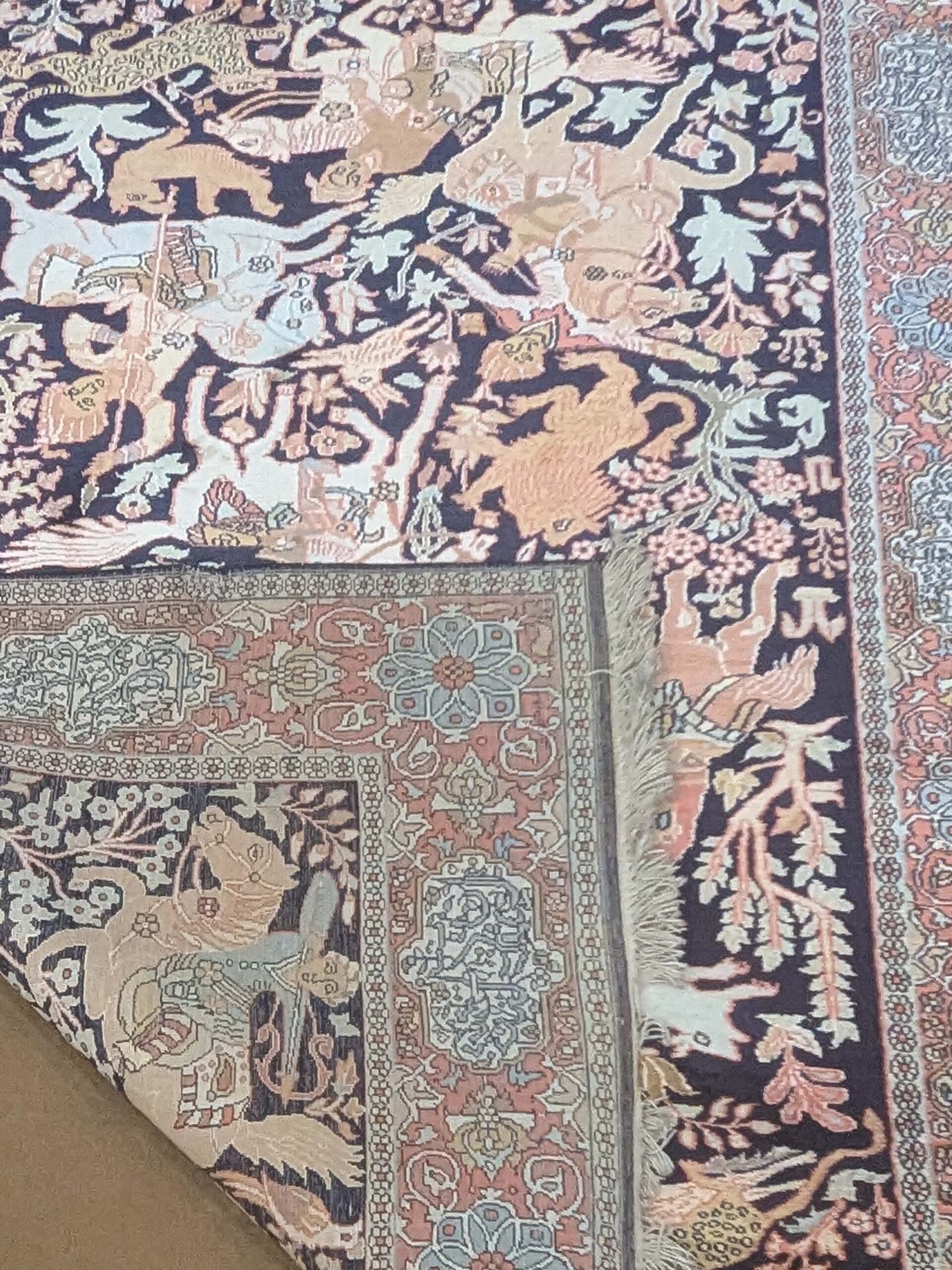 Tribal Silk On Cotton Knotted Carpet - 4FT X 6FT | 120CM X 180CM - Image 3