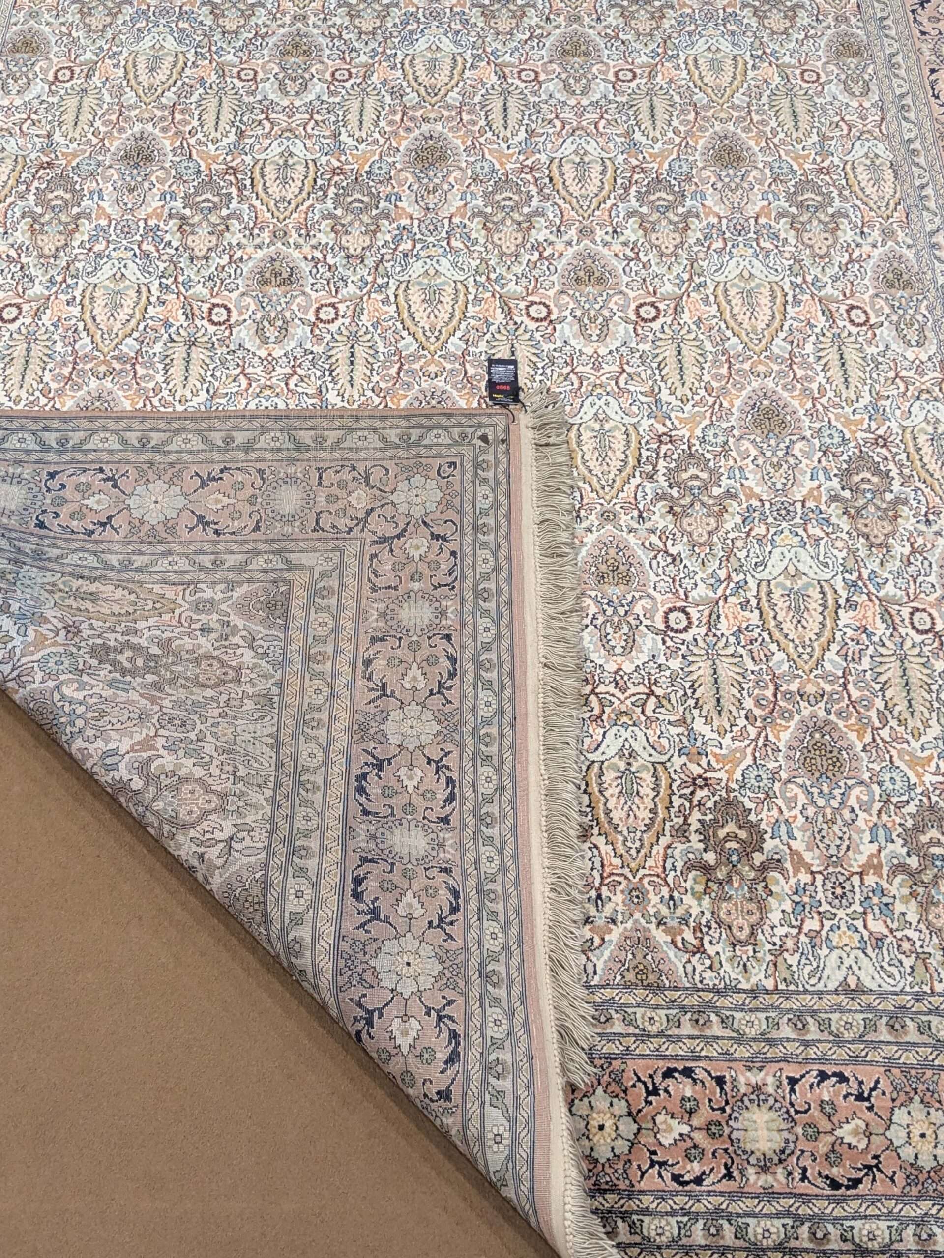 Unique Design Silk On Cotton Knotted Carpet - 6FT X 9FT | 180CM X 270CM - Image 3