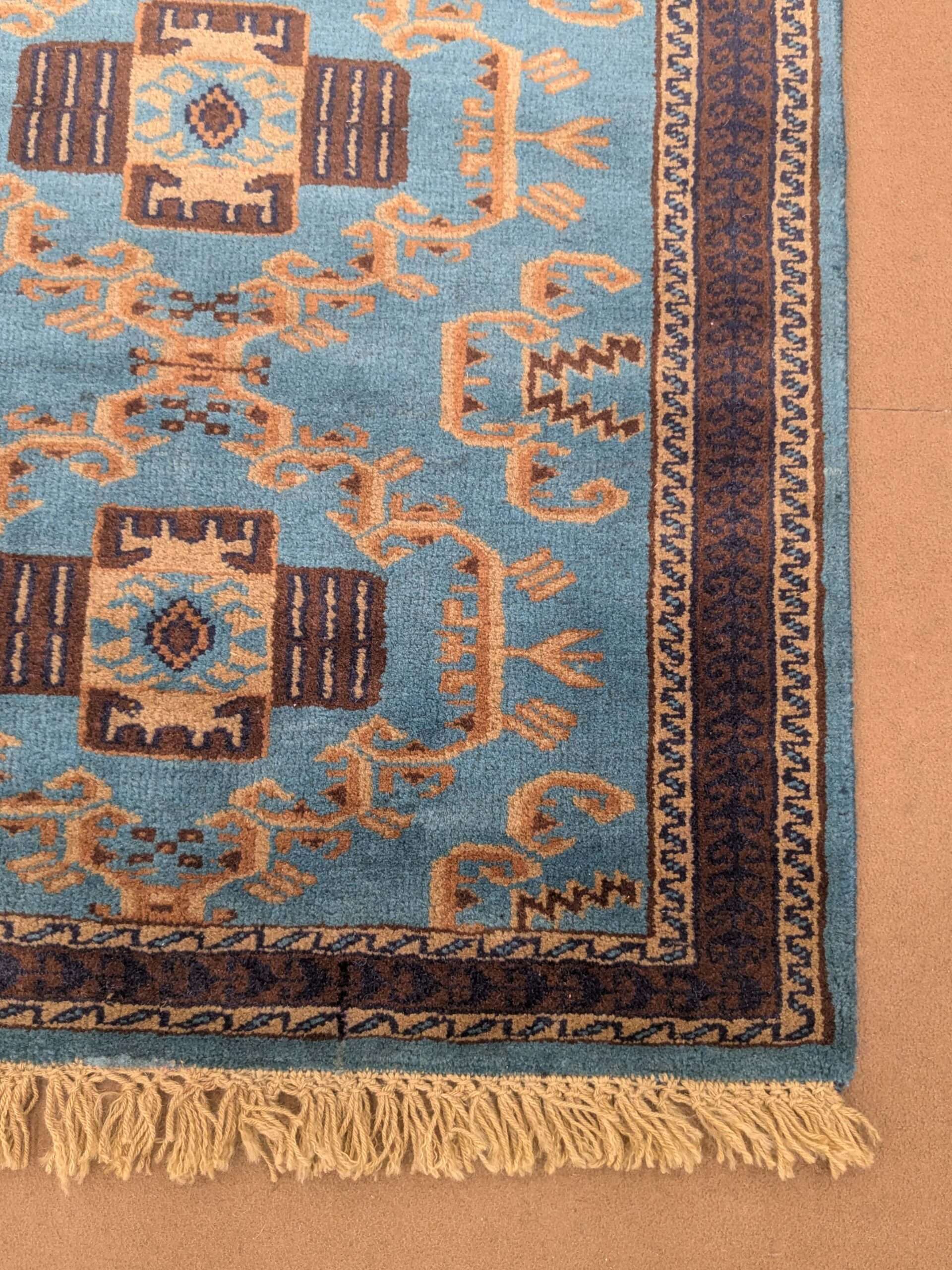 Unique Tribal Hand Knotted Wool Carpet - 2.5FT X 4FT | 76CM X 122CM - Image 3