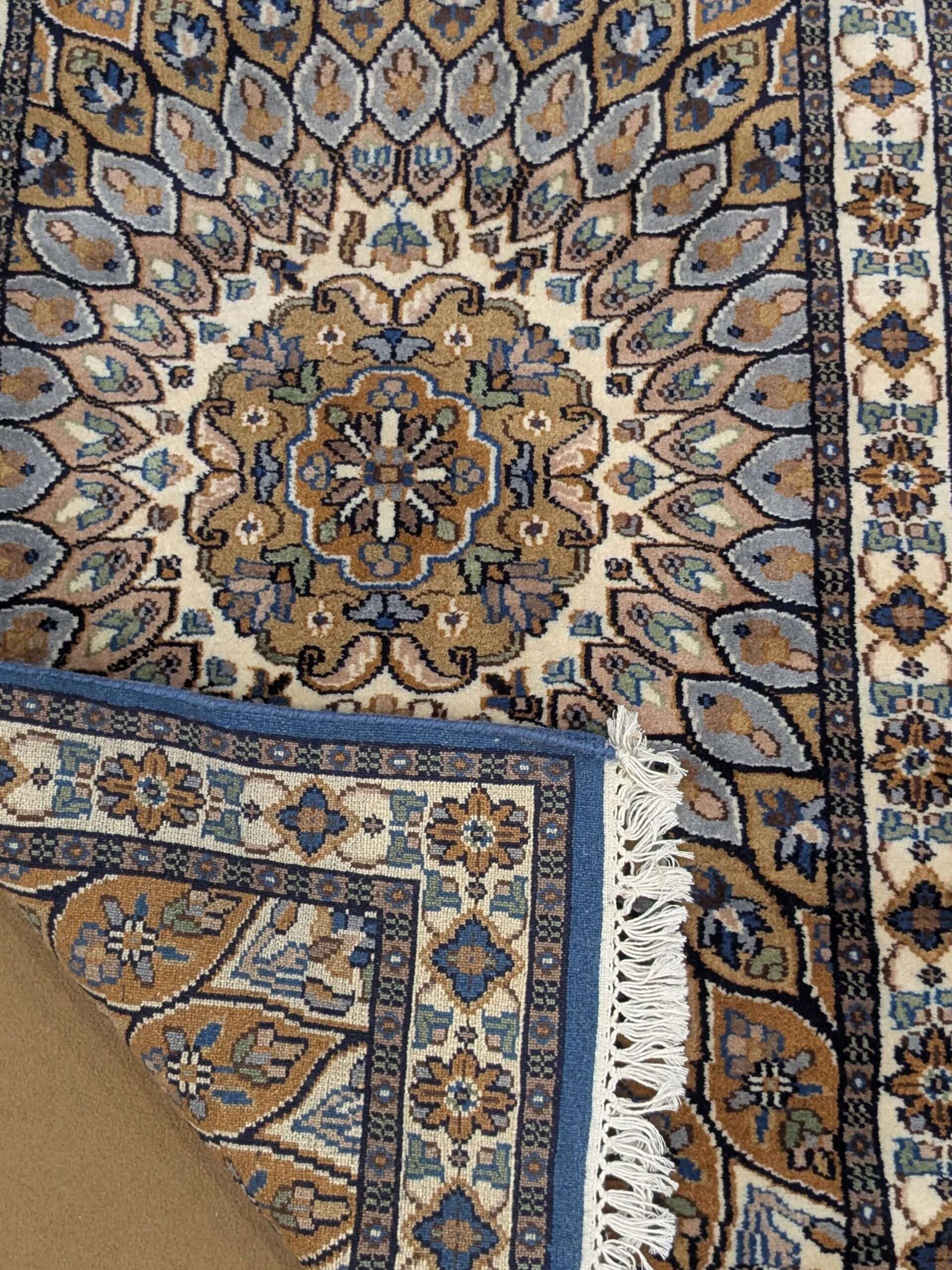 Blue Mandola Persian Hand Knotted Wool Carpet - 2.5FT X 4FT | 76CM X 122CM - Image 3