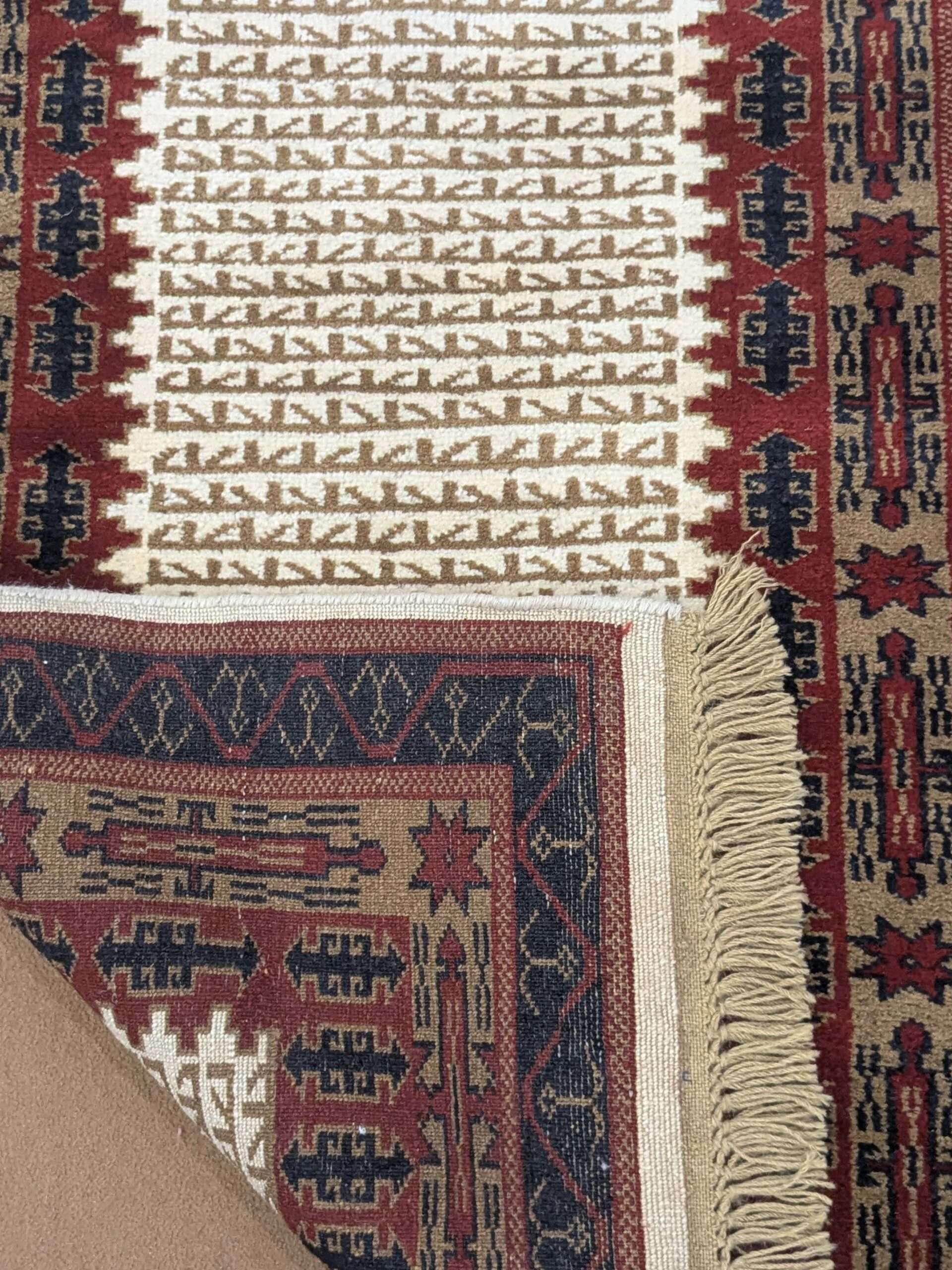 Tribal Hand Knotted Wool Carpet - 2.5FT X 4FT | 76CM X 122CM - Image 4