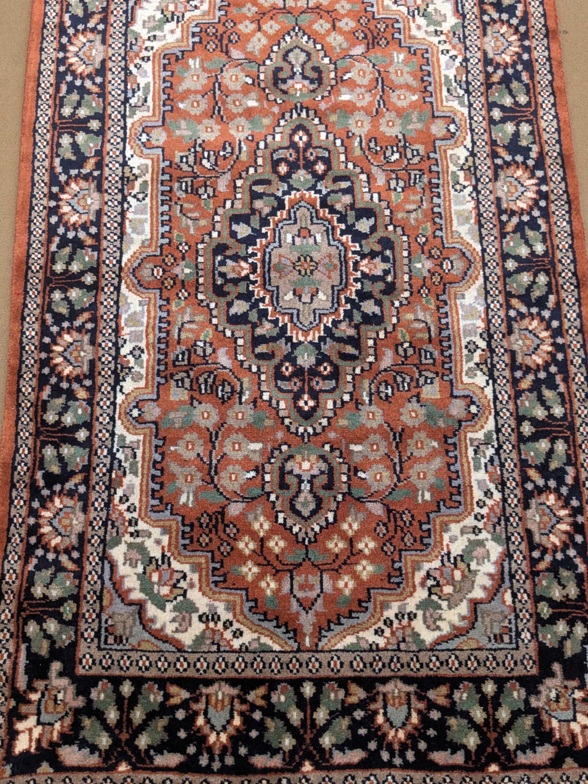 Red Persian Hand Knotted Wool Carpet - 2.5FT X 4FT | 76CM X 122CM - Image 4