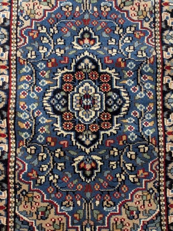 Blue Persian Hand Knotted Wool Carpet - 5FT X 7FT | 150CM X 210CM - Image 4