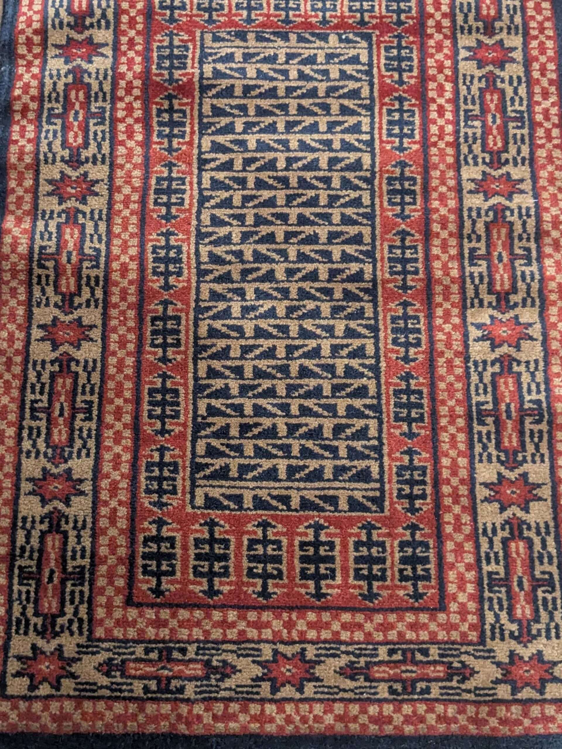 Tribal Hand Knotted Wool Carpet - 2FT X 3FT | 60CM X 90CM - Image 4