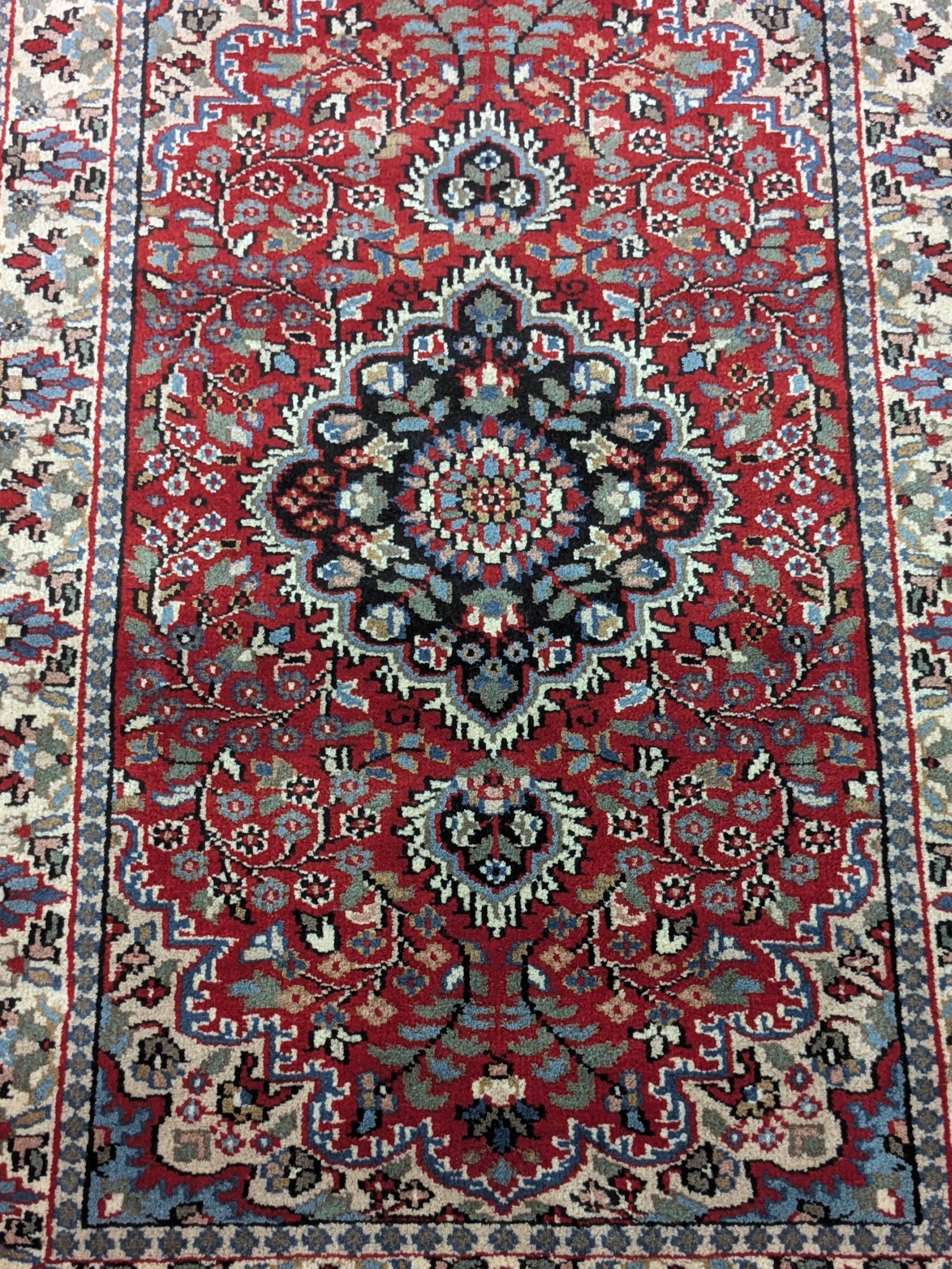 Red Persian Hand Knotted Wool Carpet - 2.5FT X 4FT | 76CM X 122CM - Image 4