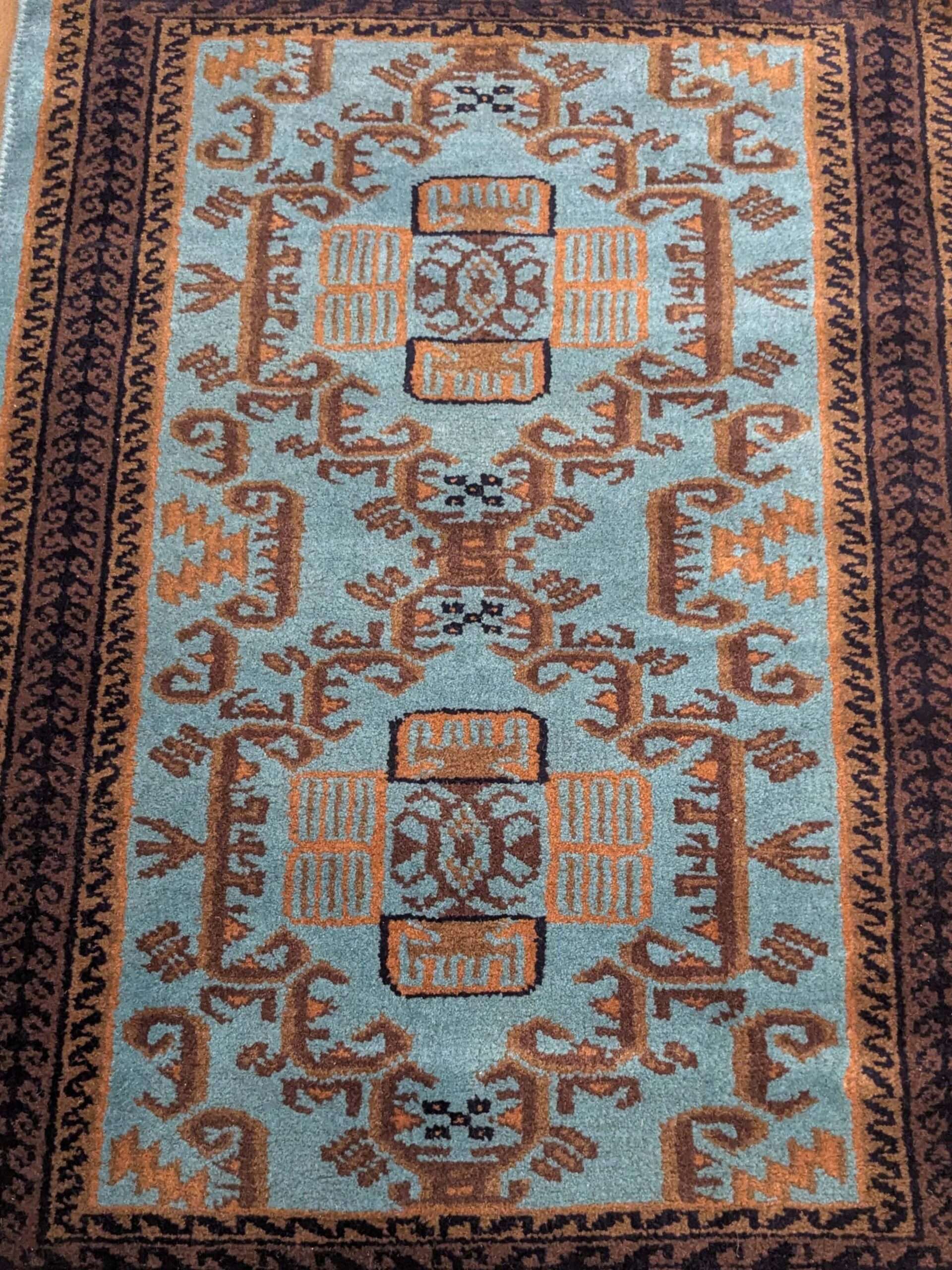 Tribal Hand Knotted Wool Carpet - 2FT X 3FT | 60CM X 90CM - Image 4