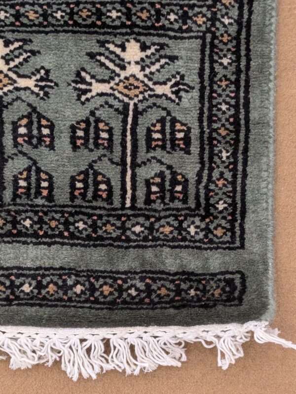 Green Family Design Hand Knotted Runner Wool Carpet - 2.5FT X 10FT | 75CM X 300CM - Image 4