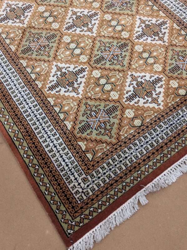 Red Tribal Hand Knotted Wool Carpet - 4FT X 6FT | 120CM X 180CM - Image 4