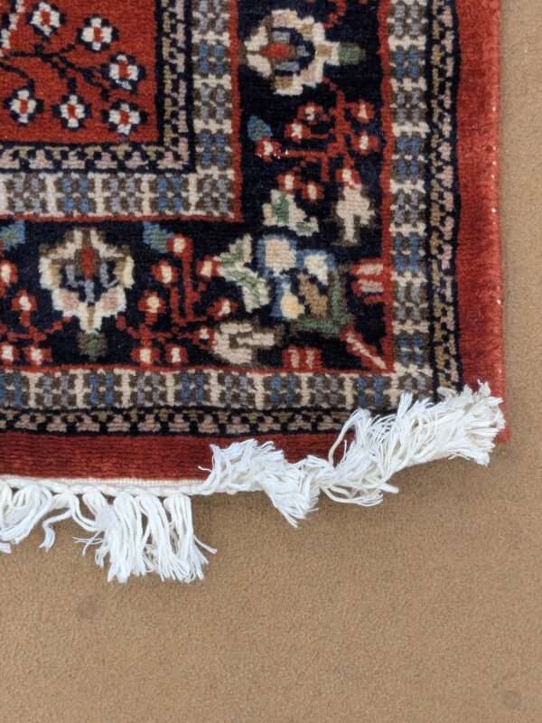 Red Tribal Hand Knotted Runner Wool Carpet - 2.5FT X 10FT | 75CM X 300CM - Image 4