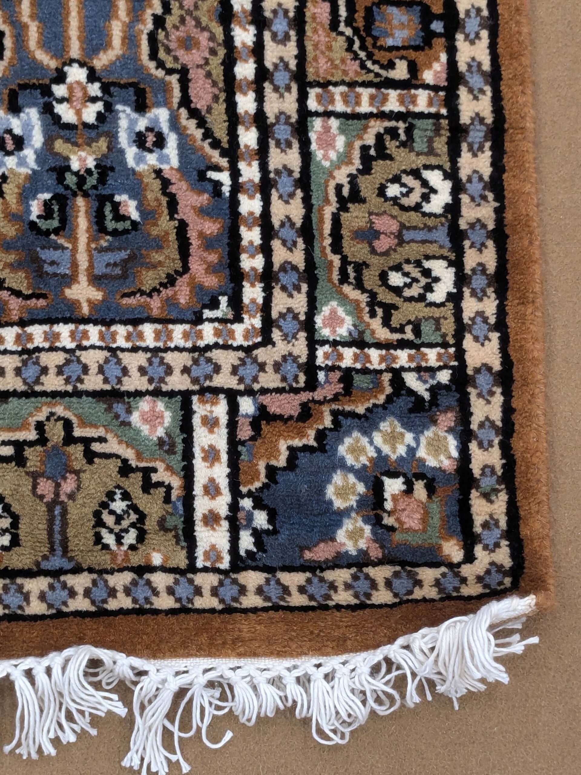 Mughal Garden Hand Knotted Runner Wool Carpet - 2.5FT X 10FT | 75CM X 300CM - Image 5