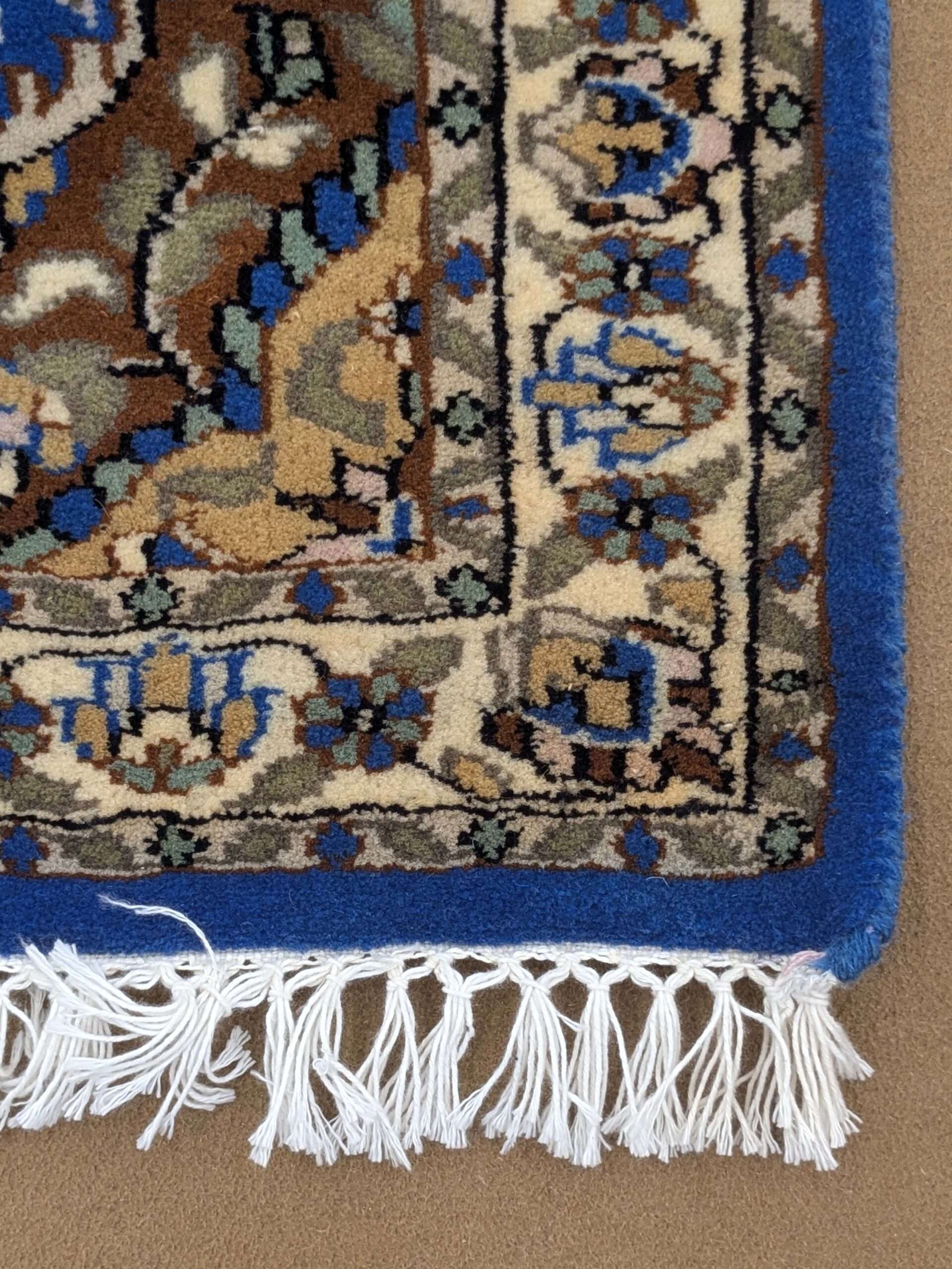 Unique Blue Persian Hand Knotted Runner Wool Carpet - 2FT X 6FT | 60CM X 180CM - Image 4