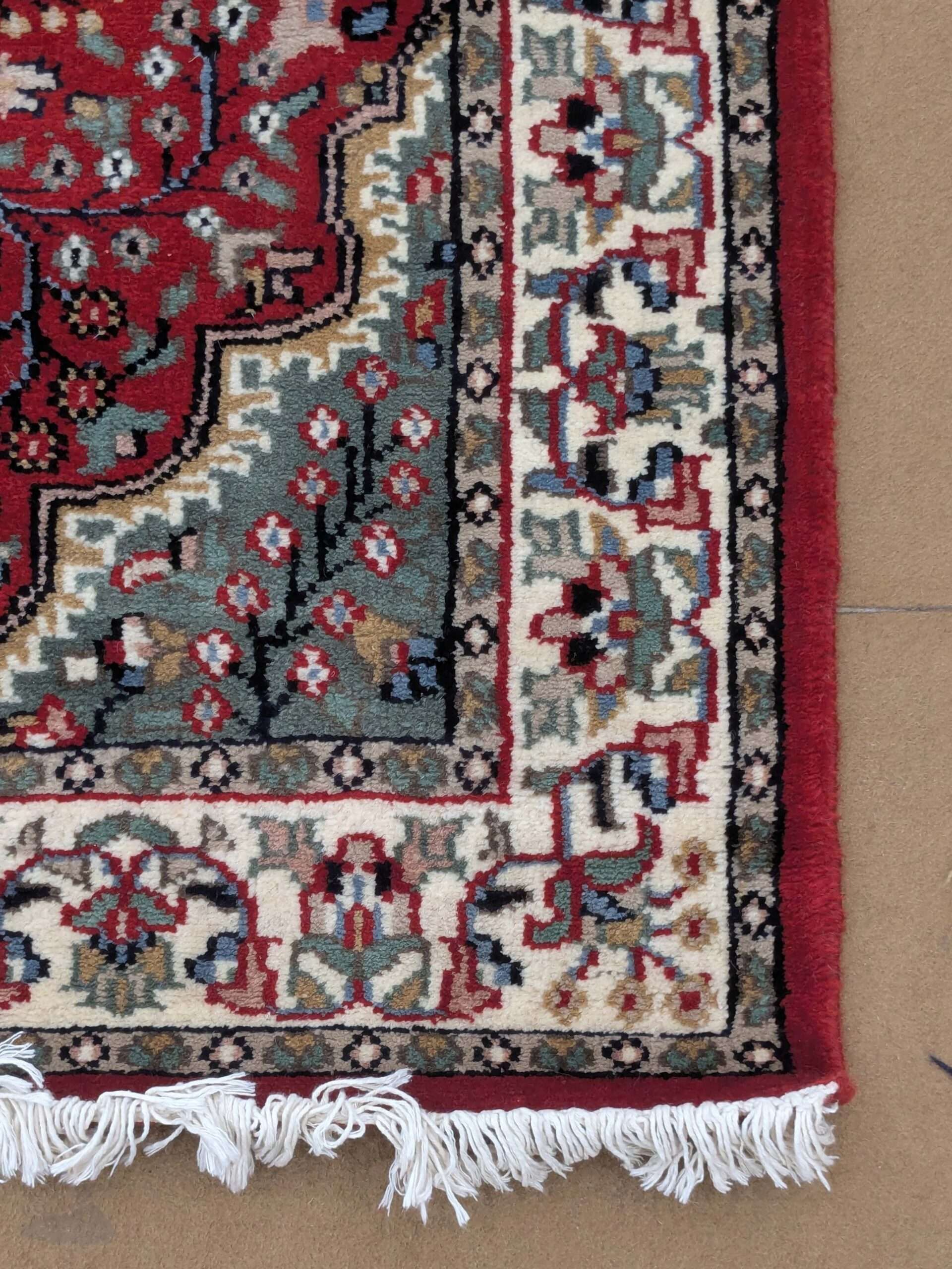 Red Persian Hand Knotted Runner Wool Carpet - 2.5FT X 12FT | 75CM X 360CM - Image 5