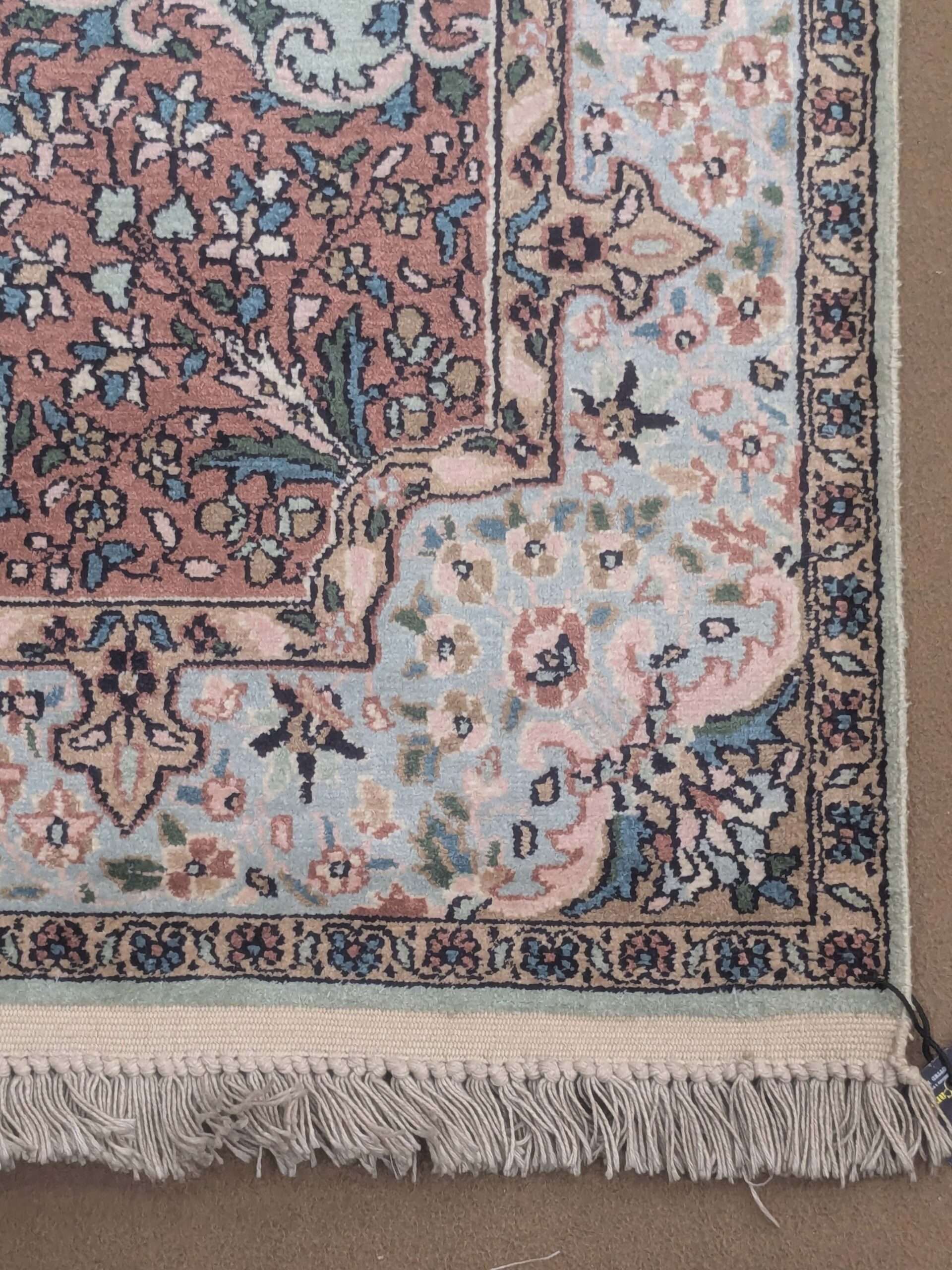 Kirman Design Silk On Cotton Knotted Carpet - 3FT X 5FT | 90CM X 150CM - Image 4