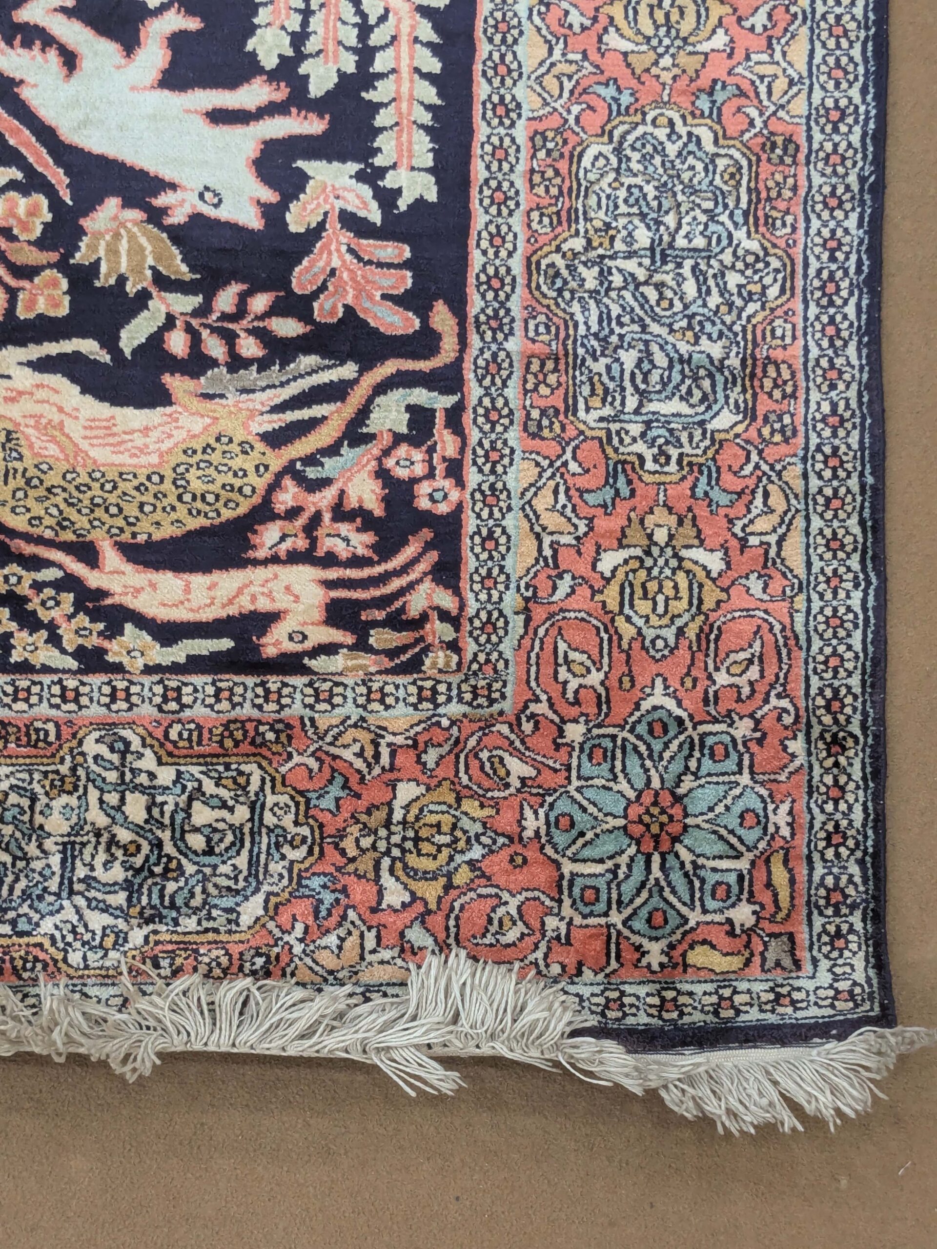 Tribal Silk On Cotton Knotted Carpet - 4FT X 6FT | 120CM X 180CM - Image 4