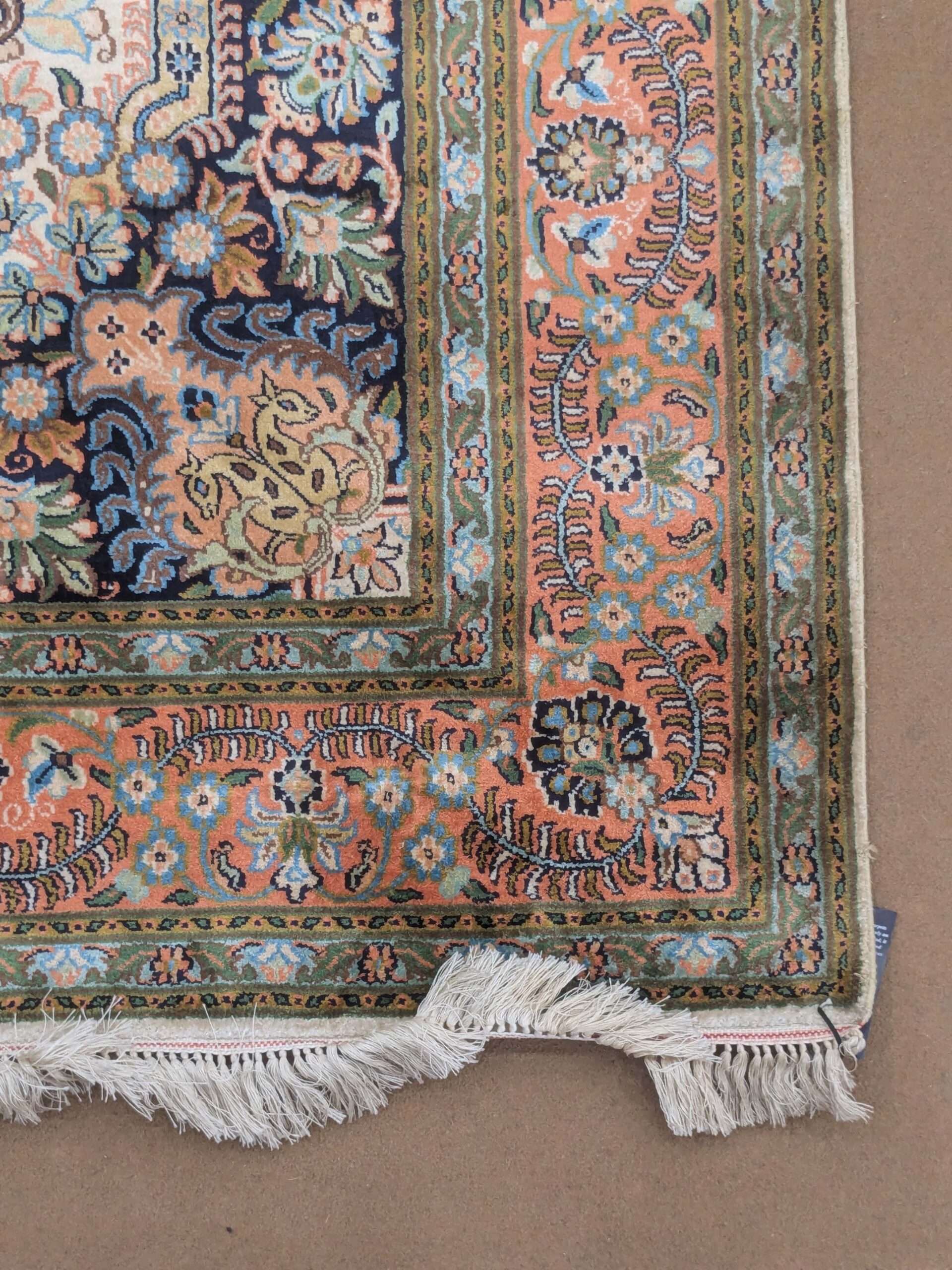 Persian Silk On Cotton Knotted Carpet - 4FT X 6FT | 120CM X 180CM - Image 4