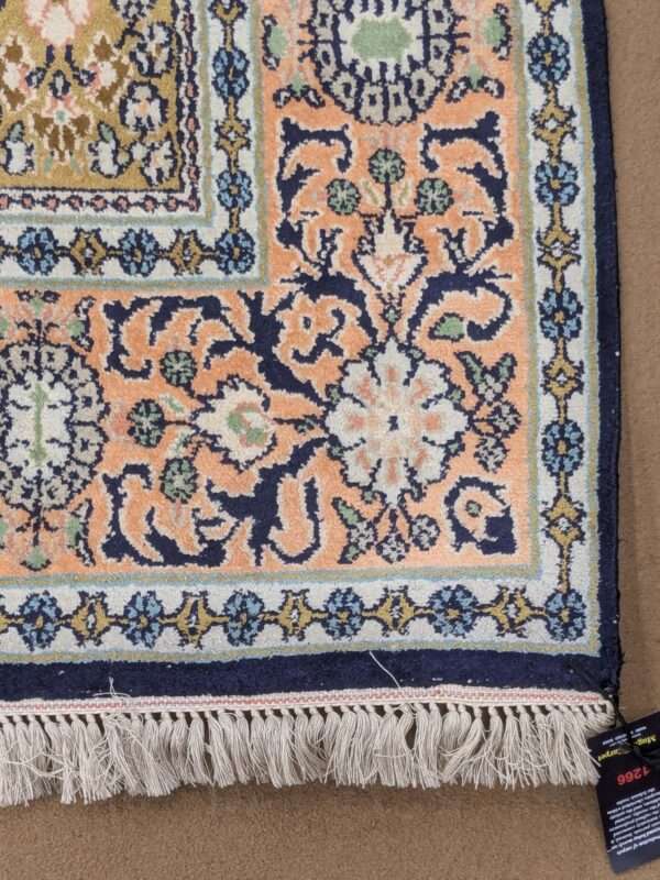 Beige Floral Silk On Silk Knotted Carpet ? 6FT X 9FT | 180CM X 270CM - Image 4