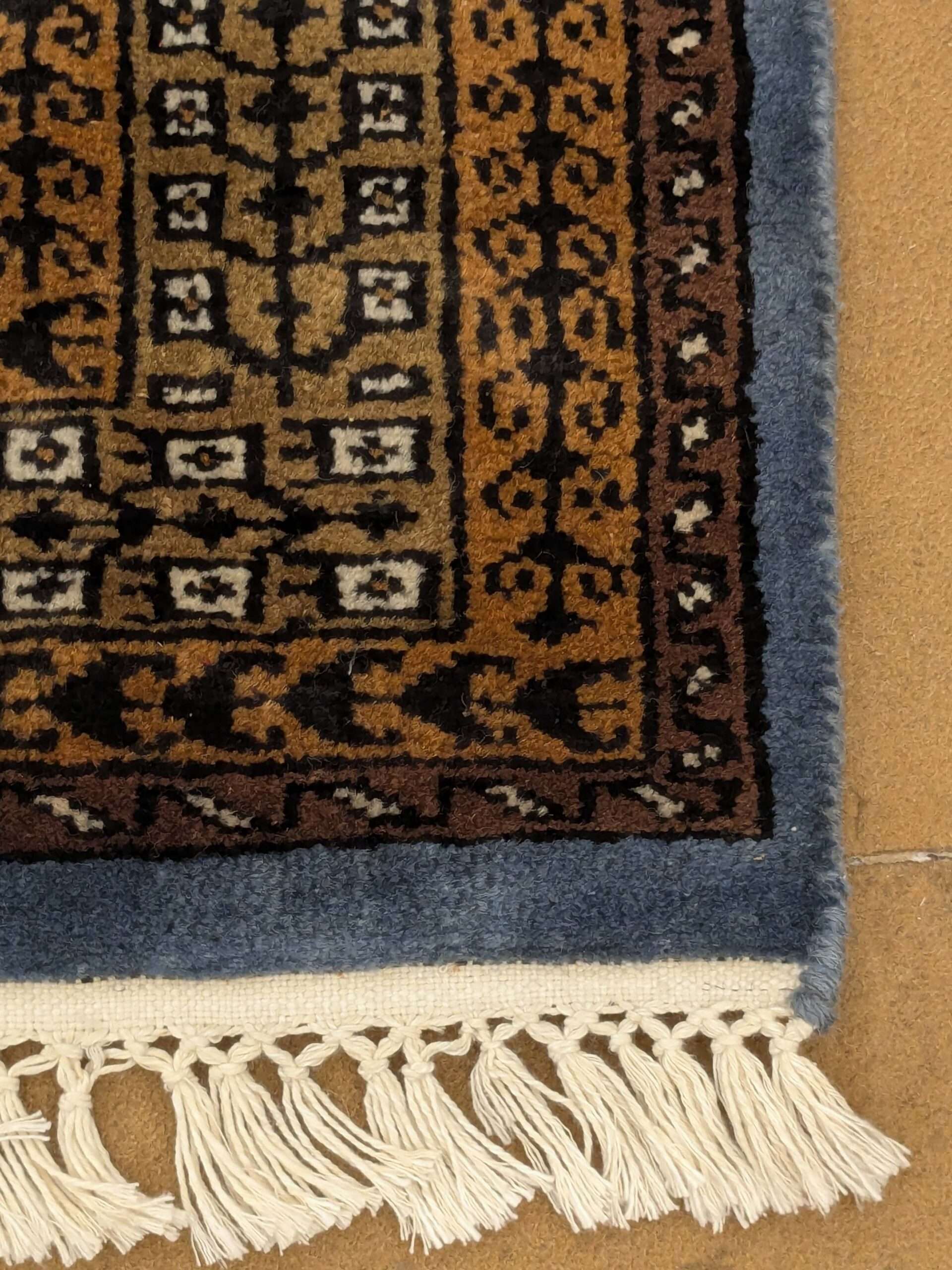 Blue Tribal Hand Knotted Wool Carpet - 4FT X 6FT | 120CM X 180CM - Image 4