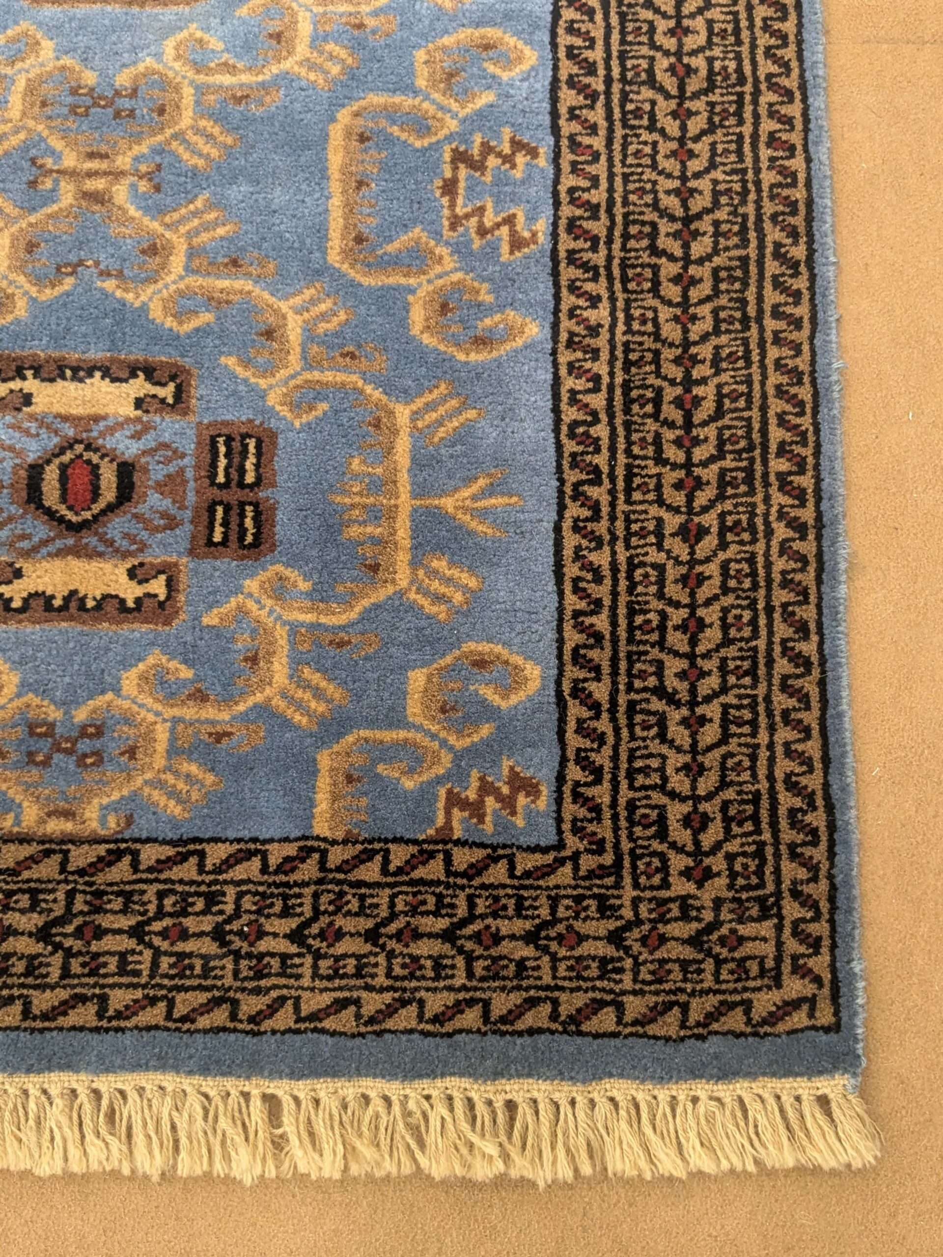 Tribal Hand Knotted Wool Carpet - 2.5FT X 4FT | 76CM X 122CM - Image 4