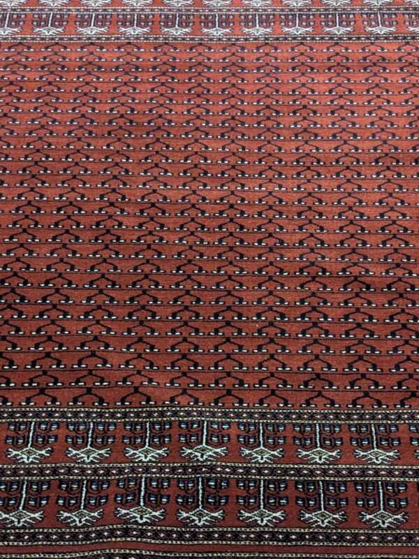 Red Family Design Hand Knotted Wool Carpet - 4FT X 6FT | 120CM X 180CM - Image 5