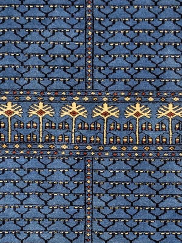 Blue Family Design Hand Knotted Wool Carpet - 4FT X 6FT | 120CM X 180CM - Image 5