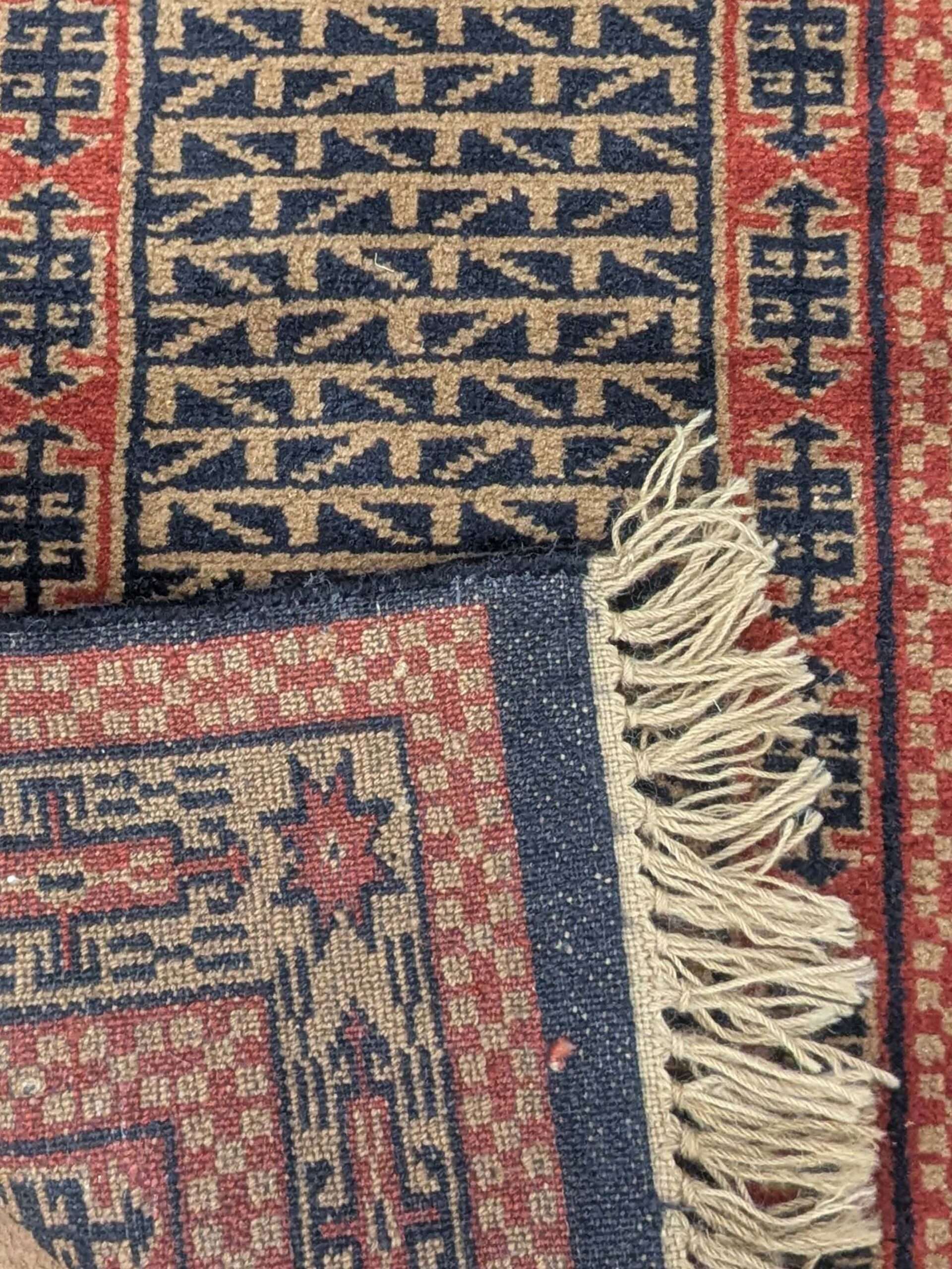 Tribal Hand Knotted Wool Carpet - 2FT X 3FT | 60CM X 90CM - Image 5